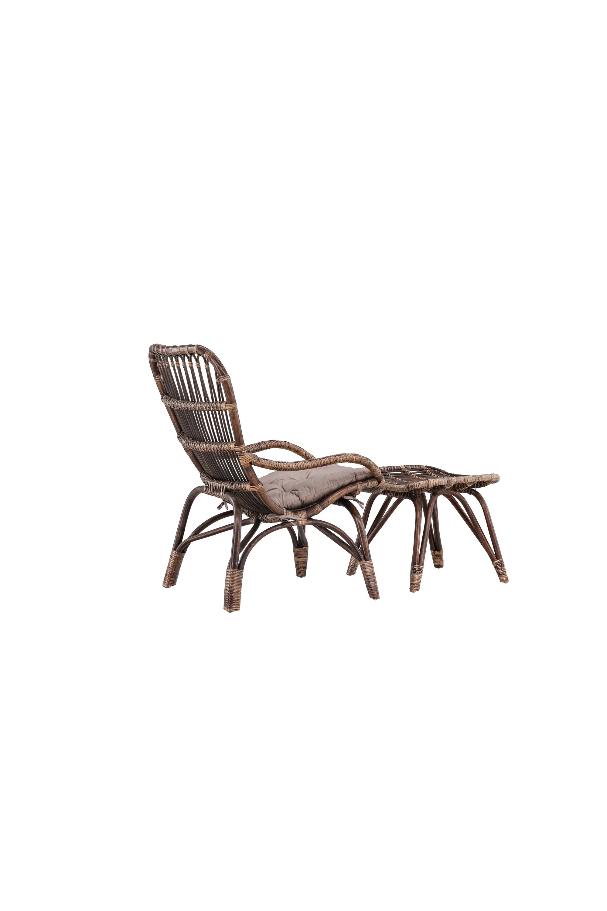 Ella Lounge Stuhl in Dark Walnut präsentiert im Onlineshop von KAQTU Design AG. Outdoor-Sessel ist von Venture Home