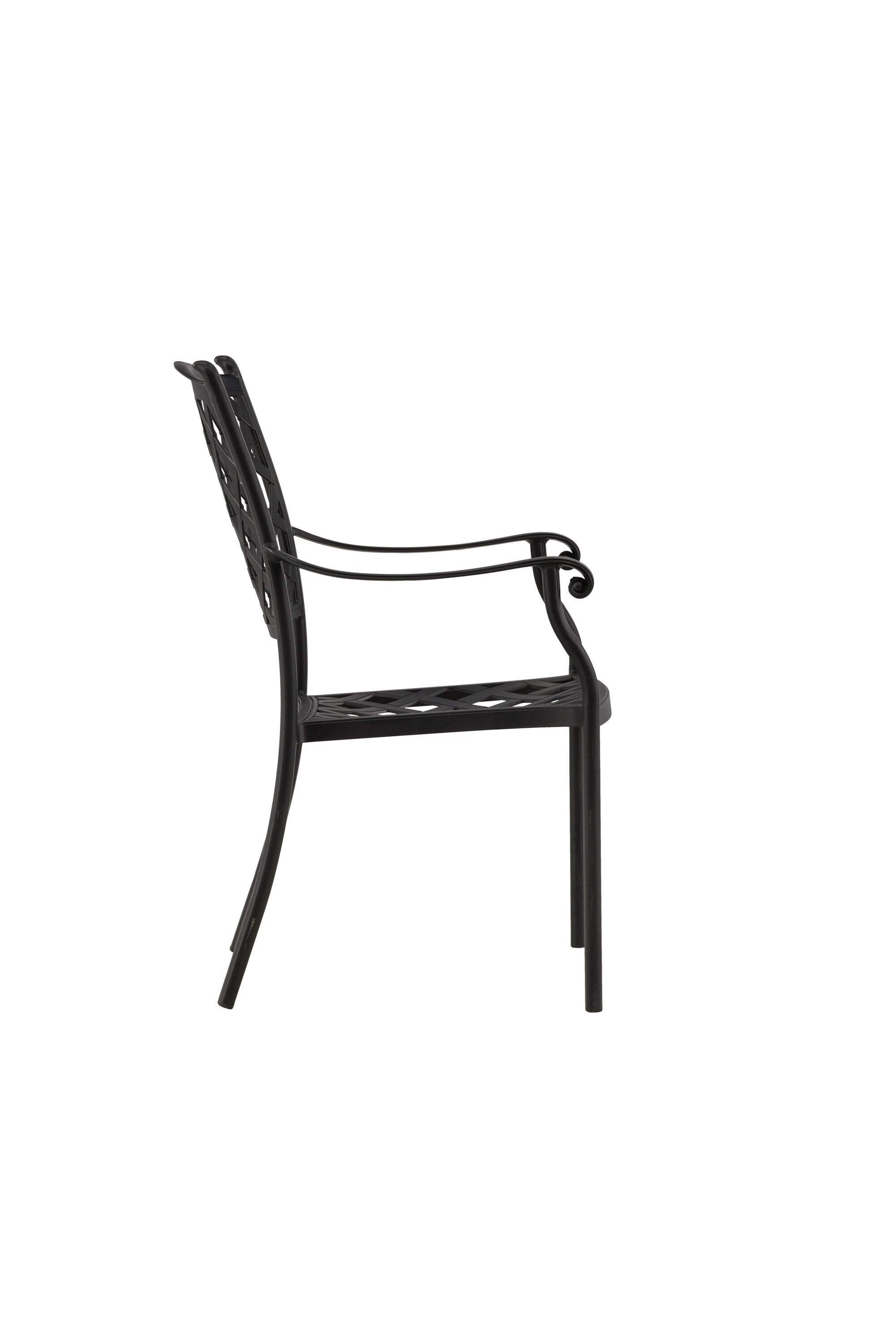 Òbidos Cafe Stuhl in Braun präsentiert im Onlineshop von KAQTU Design AG. Gartenstuhl mit Armlehnen ist von Venture Home