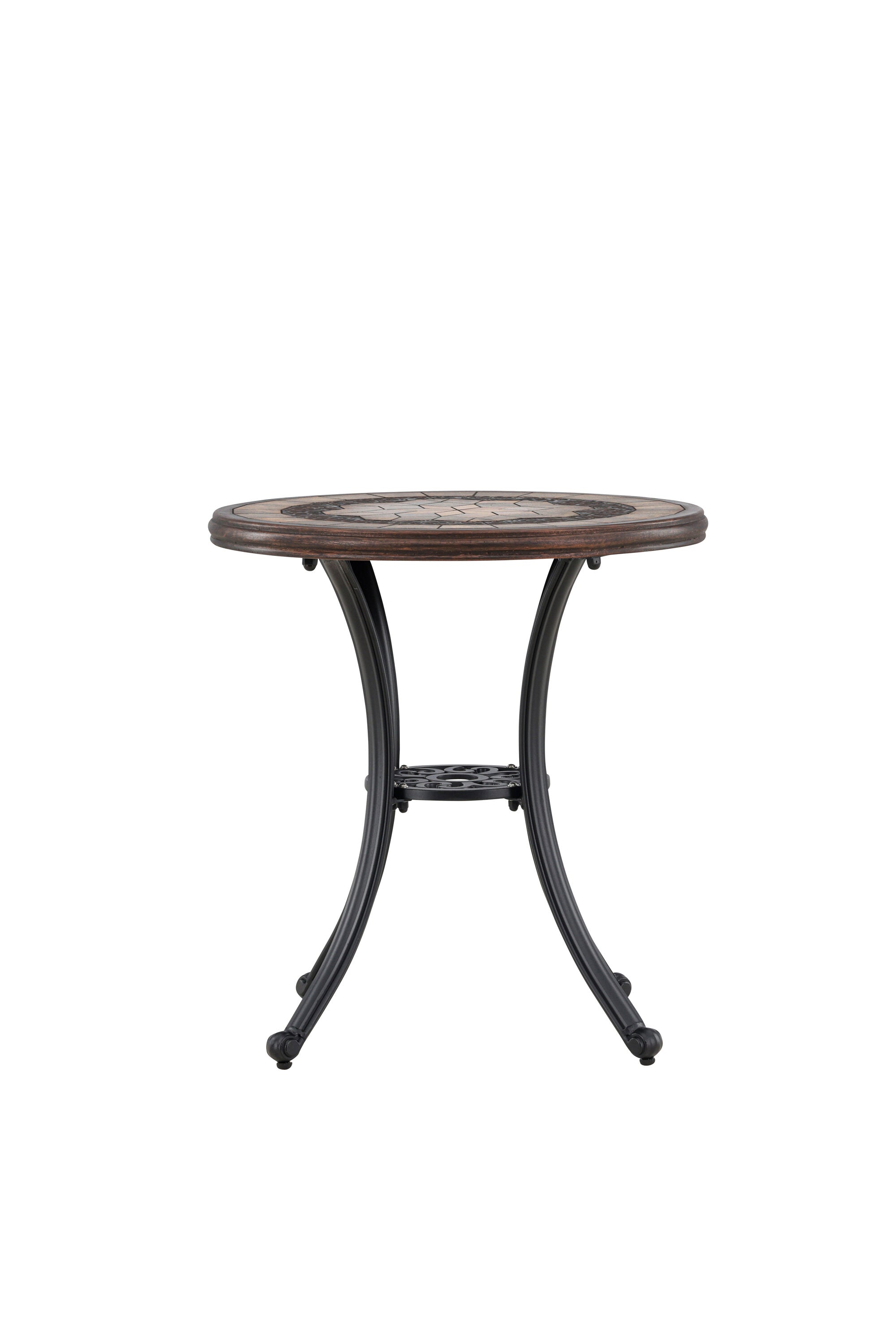 Leiria Café Tisch: Eleganter 60 cm Tisch für drinnen und draußen, vereint klassischen Stil mit praktischer Nutzung.