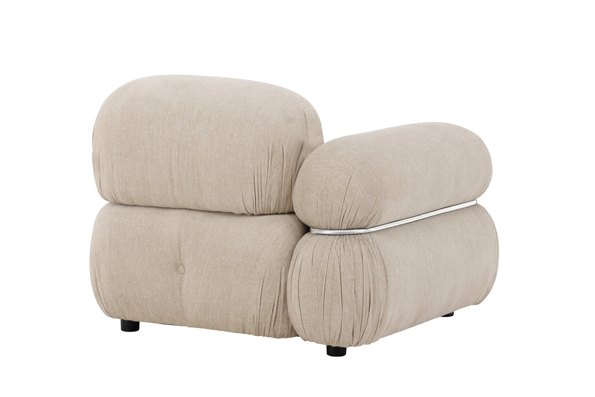 Mika Sofa-Modul in Beige präsentiert im Onlineshop von KAQTU Design AG. Modulares Sofa ist von Venture Home