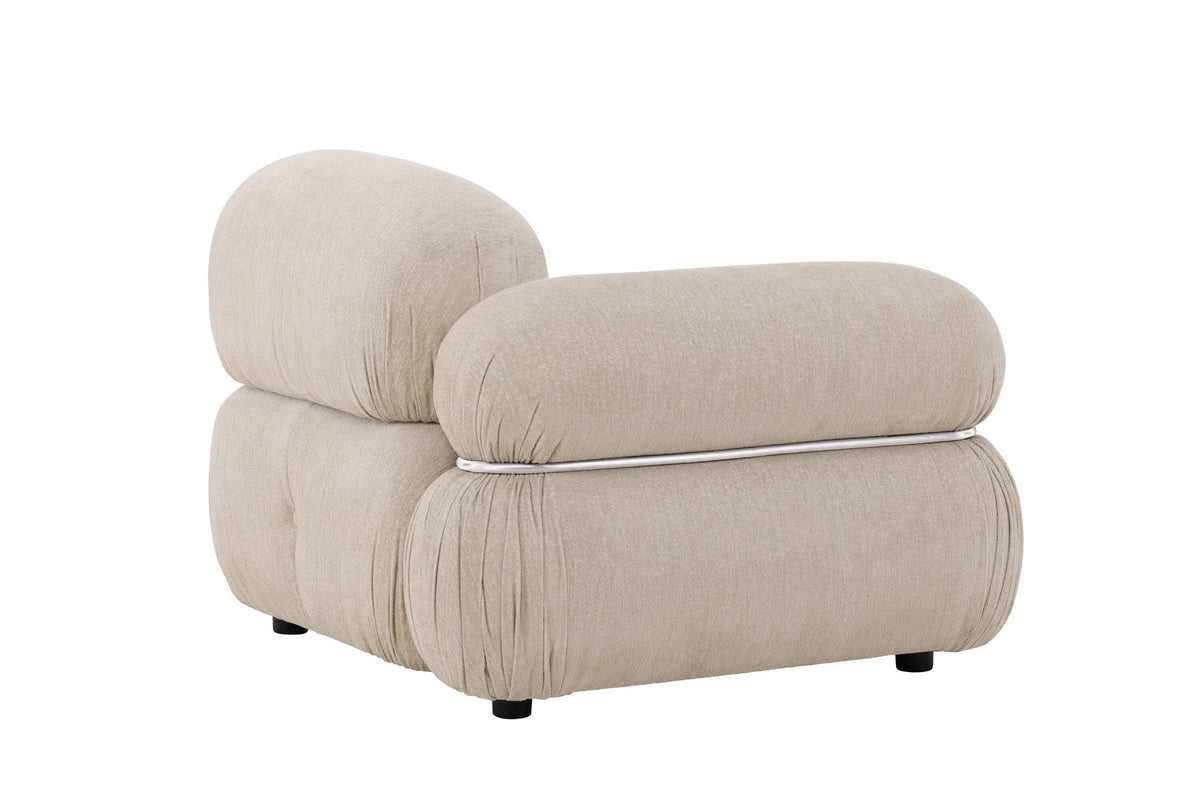 Mika Sofa-Modul in Beige präsentiert im Onlineshop von KAQTU Design AG. Modulares Sofa ist von Venture Home