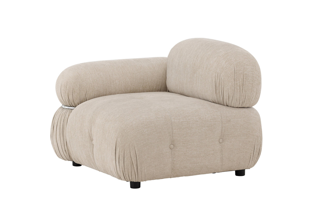 Mika Sofa-Modul in Beige präsentiert im Onlineshop von KAQTU Design AG. Modulares Sofa ist von Venture Home