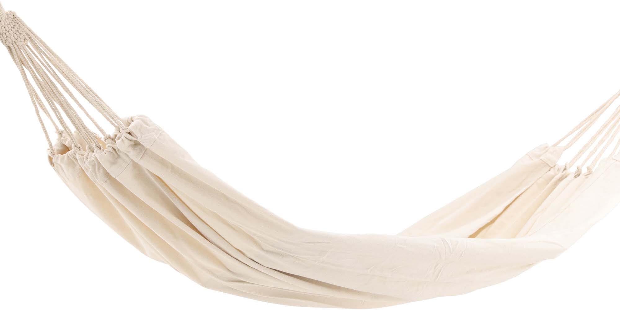 Genießen Sie entspannte Momente in der Marbella Hängematte von Venture Home – wetterfest, modern und ideal für zwei Personen.