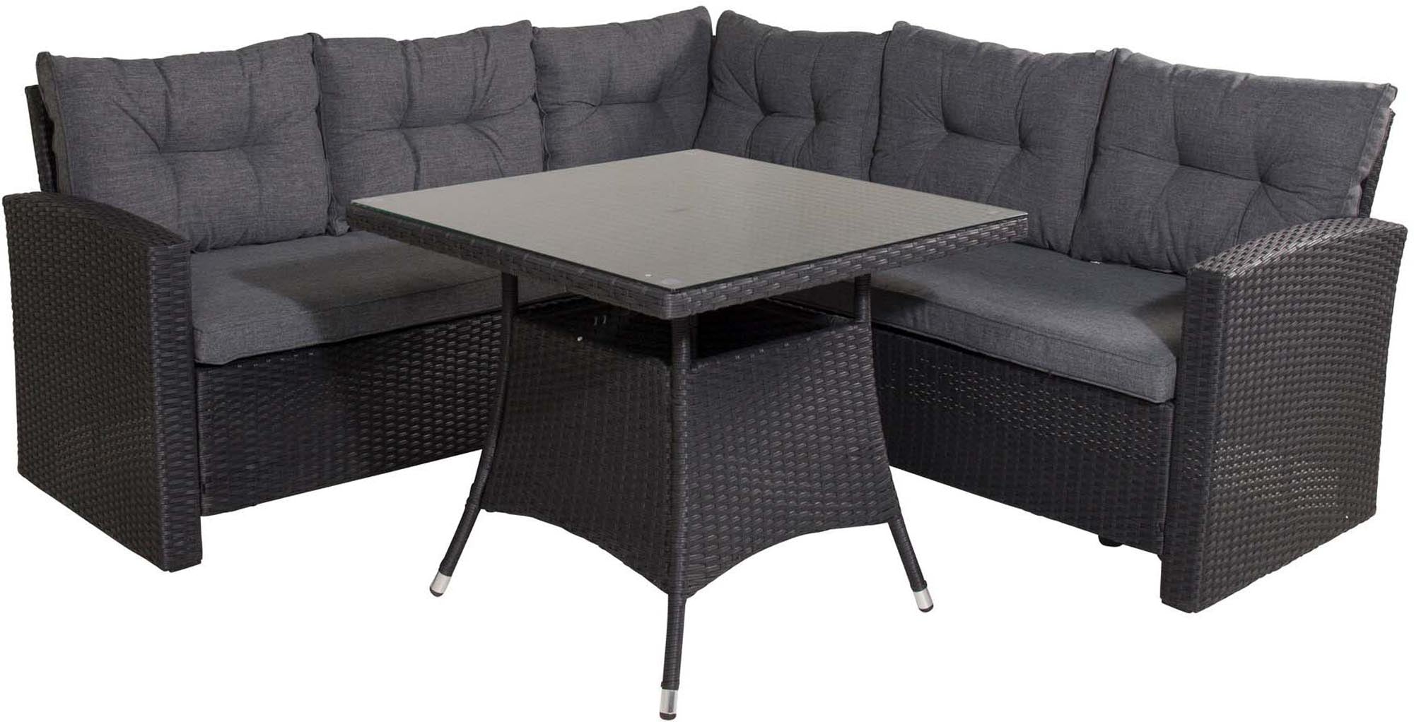 Watford Ecksofa Outdoorset 80cm in Schwarz präsentiert im Onlineshop von KAQTU Design AG. Loungeset ist von Venture Home
