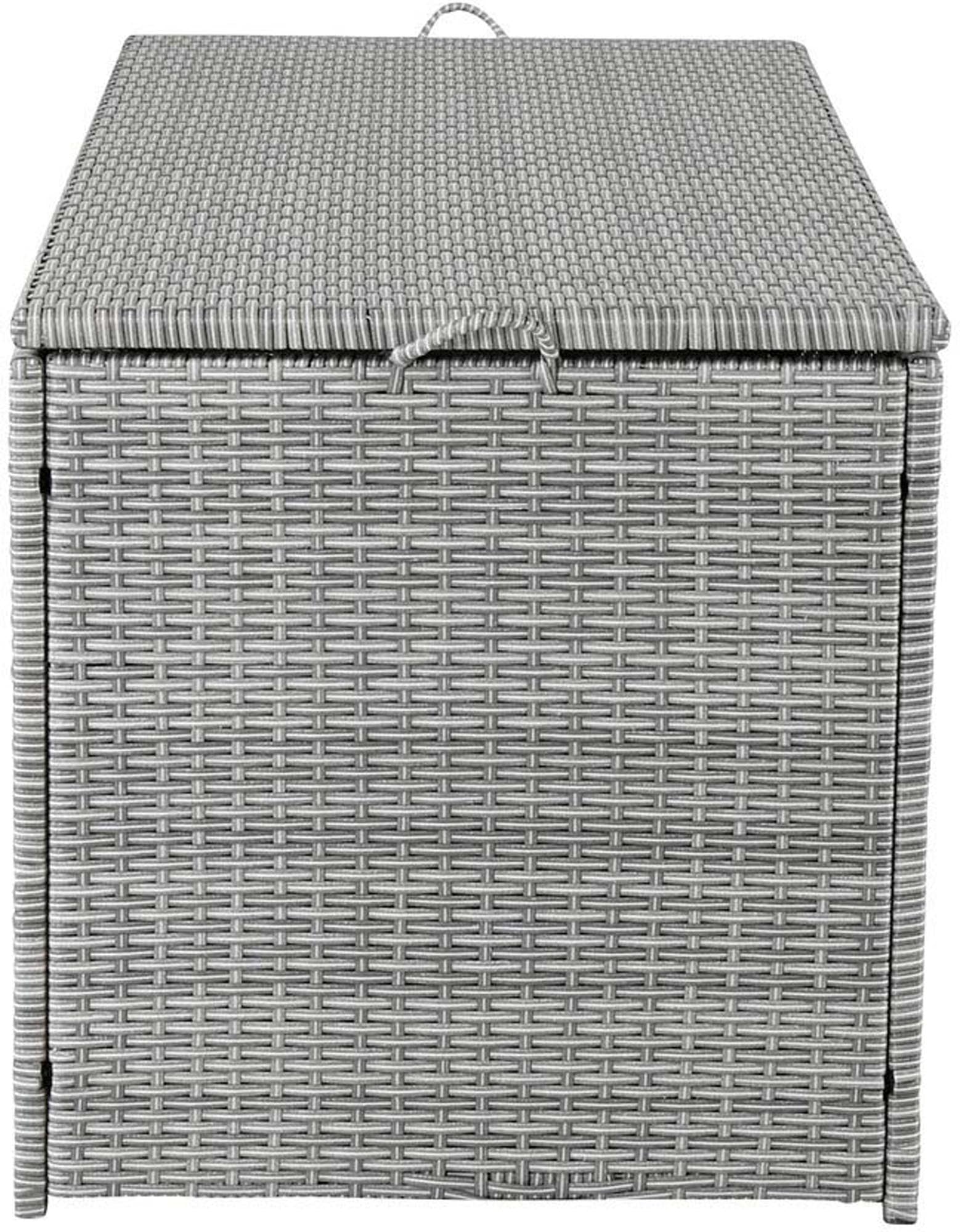 Londoner Kissenbox in Grau präsentiert im Onlineshop von KAQTU Design AG. Aufbewahrungsbox ist von Venture Home