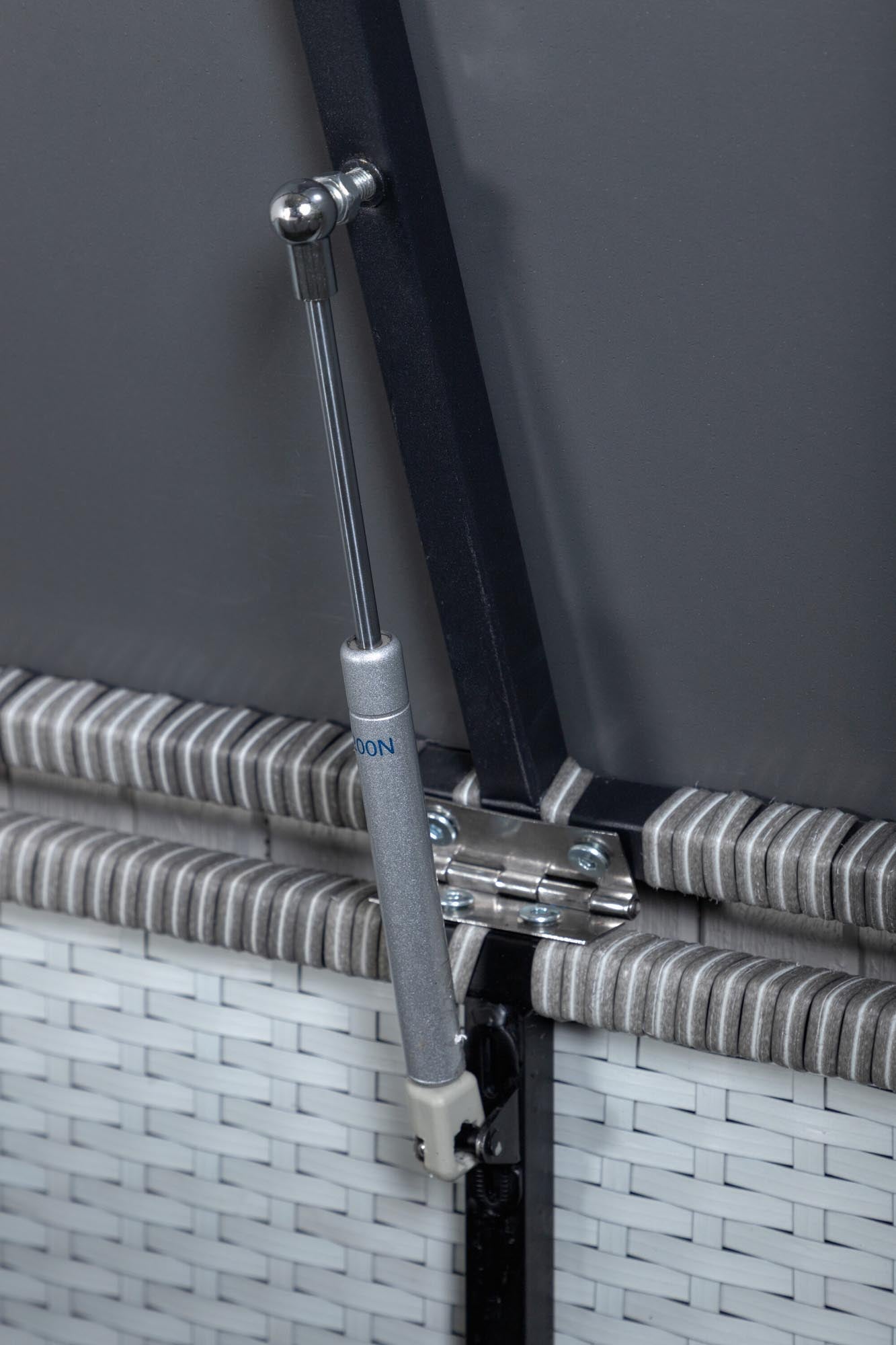 Venture Home London: Stilvolle Kissenbox aus robustem Korbgeflecht, schützt Ihre Gartenkissen vor Witterungseinflüssen und sorgt für Ordnung.