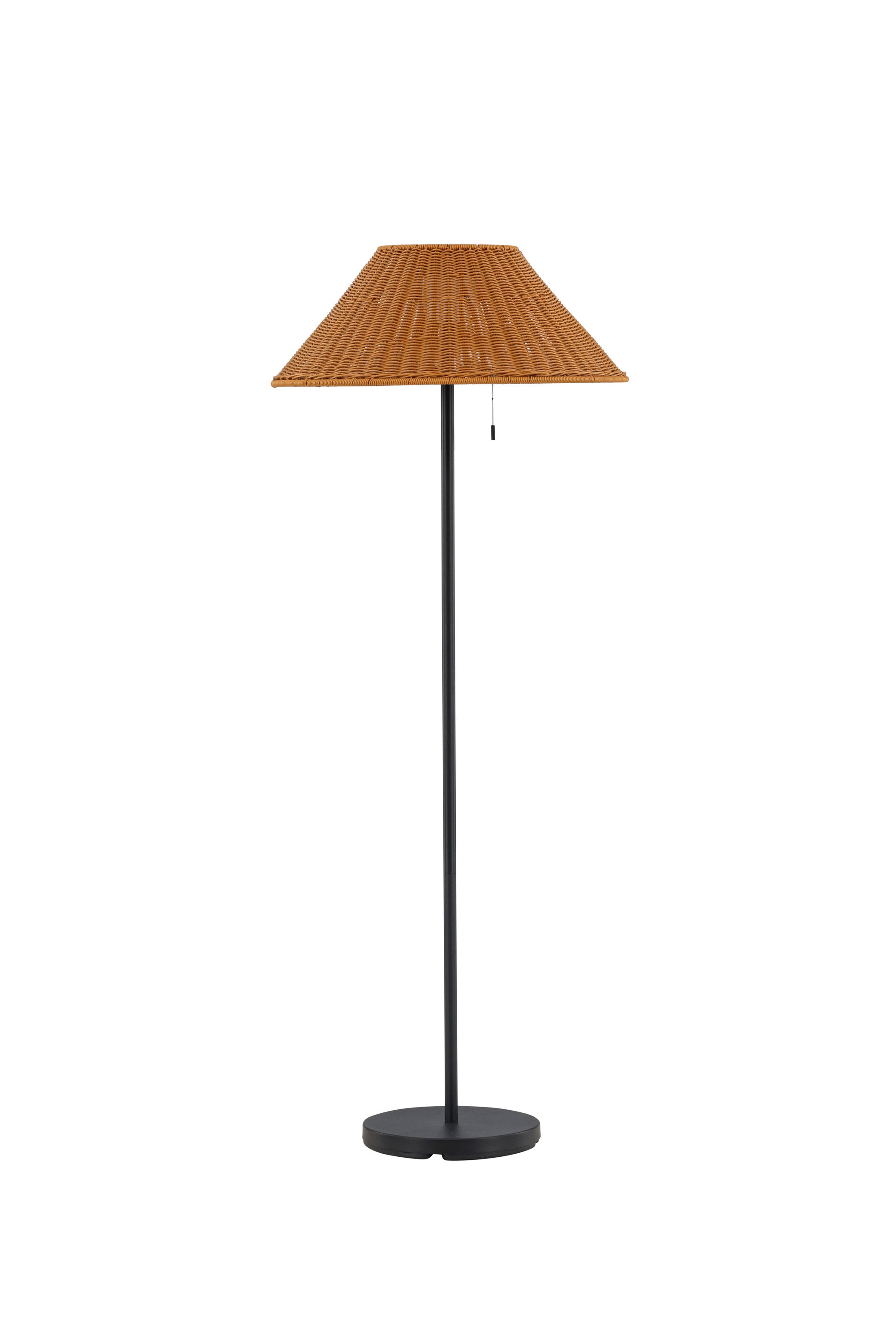 Mabis Stehleuchte in Schwarz/ Natur präsentiert im Onlineshop von KAQTU Design AG. Stehleuchte ist von Venture Home