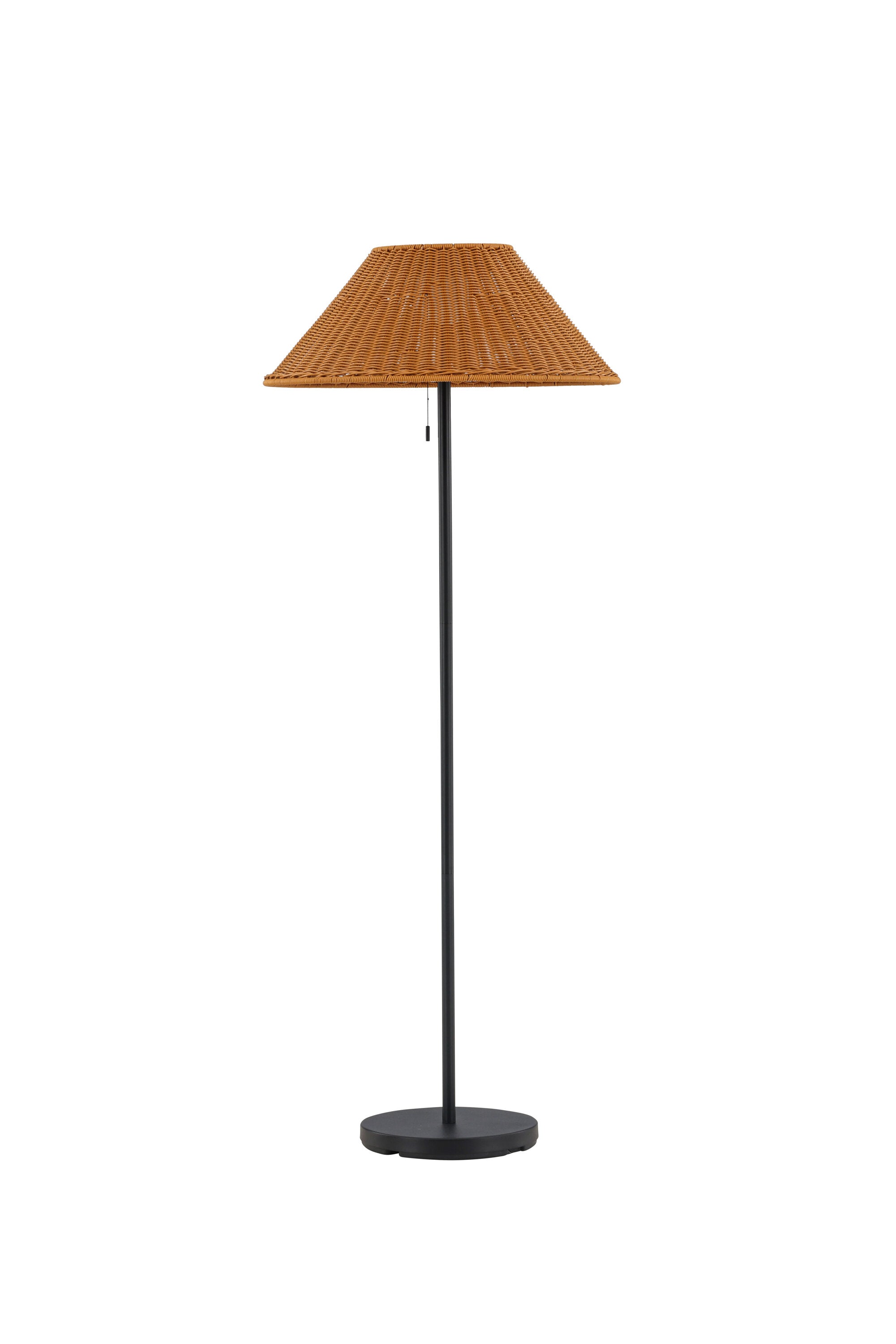 Mabis Stehleuchte in Schwarz/ Natur präsentiert im Onlineshop von KAQTU Design AG. Stehleuchte ist von Venture Home