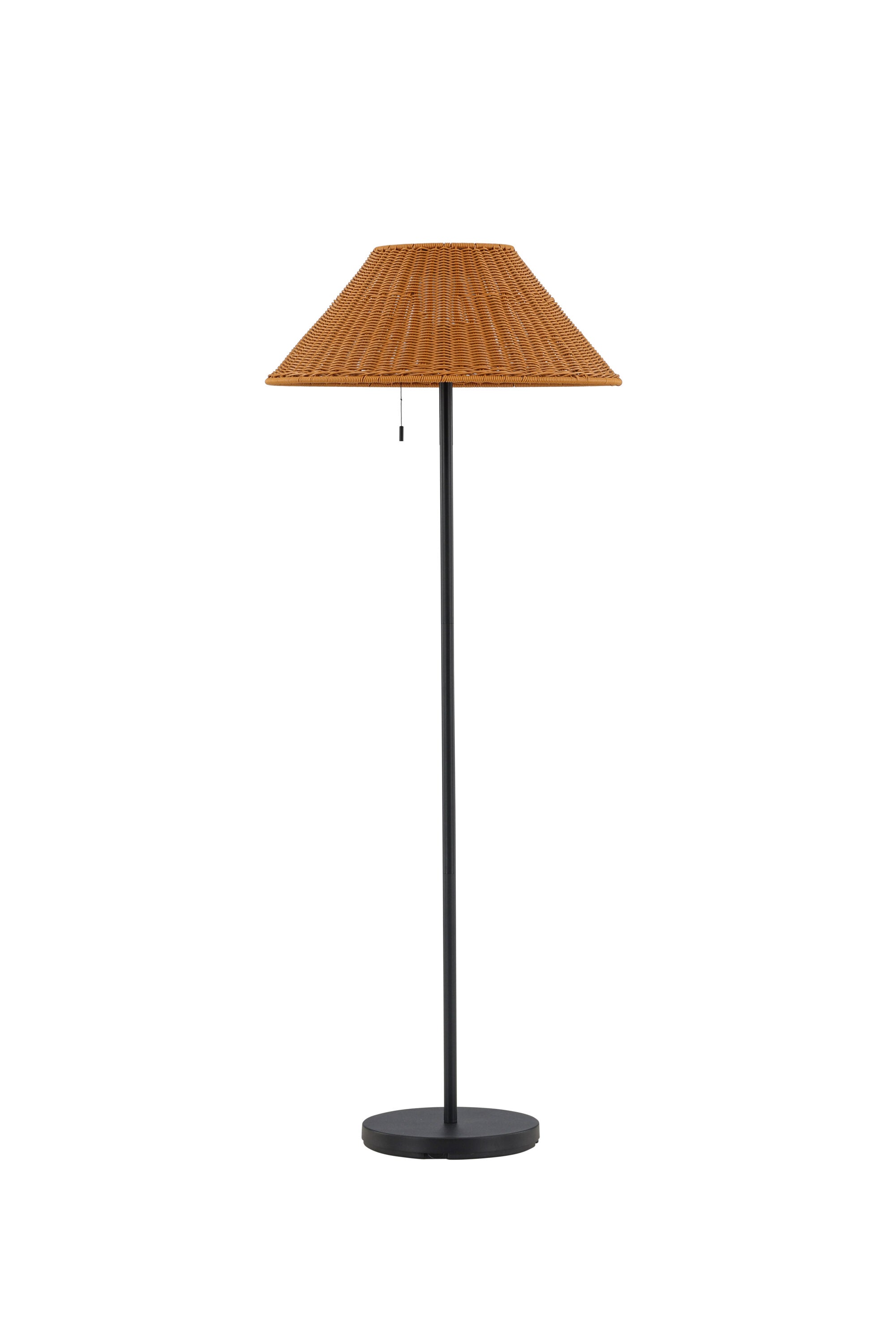 Mabis Stehleuchte in Schwarz/ Natur präsentiert im Onlineshop von KAQTU Design AG. Stehleuchte ist von Venture Home