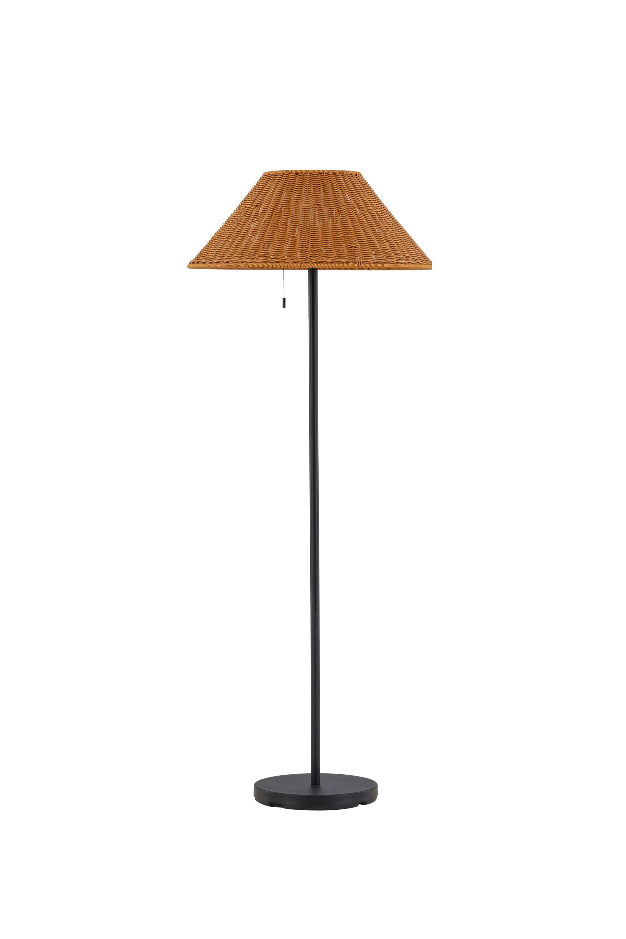 Mabis Stehleuchte in Schwarz/ Natur präsentiert im Onlineshop von KAQTU Design AG. Stehleuchte ist von Venture Home