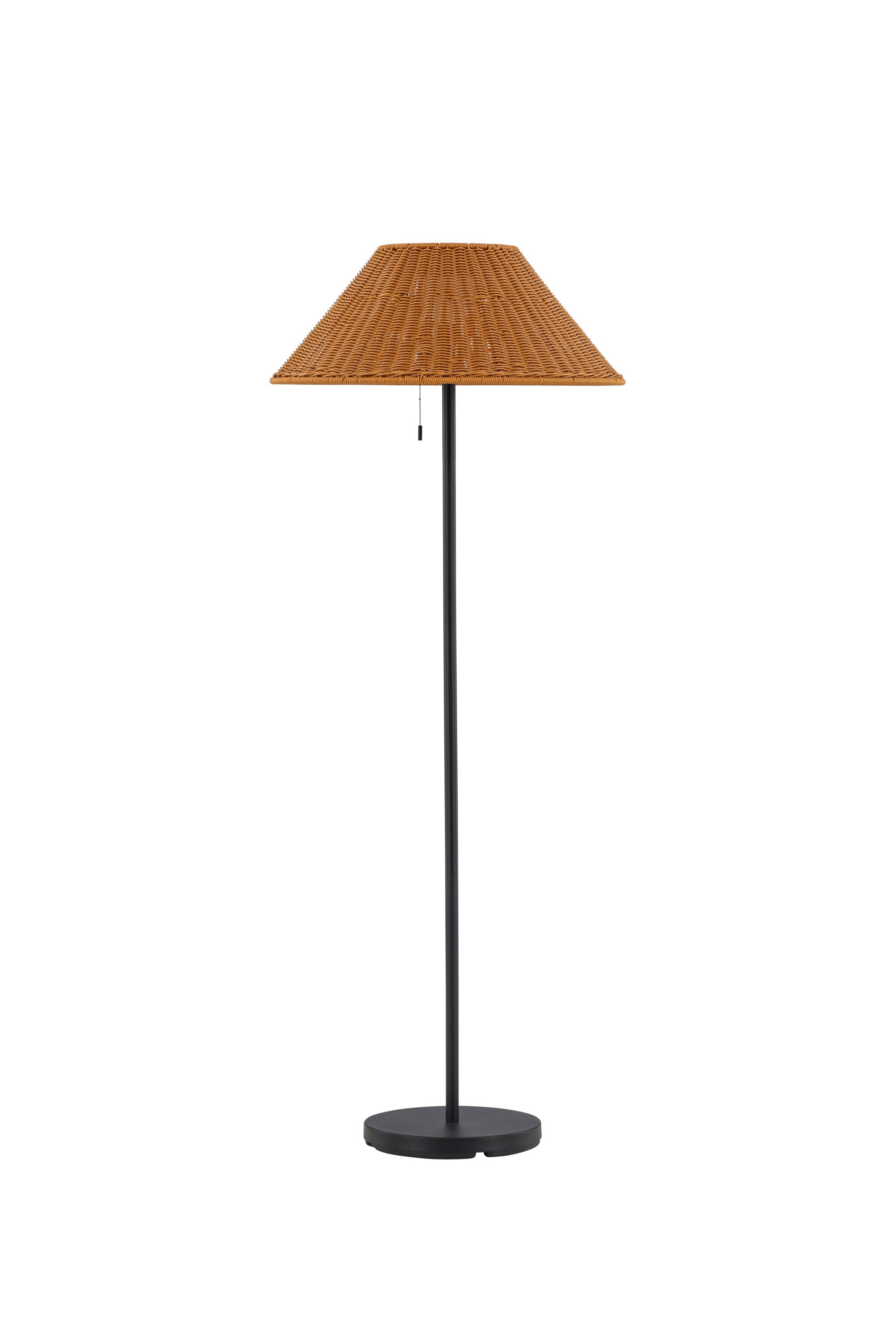 Mabis Stehleuchte in Schwarz/ Natur präsentiert im Onlineshop von KAQTU Design AG. Stehleuchte ist von Venture Home