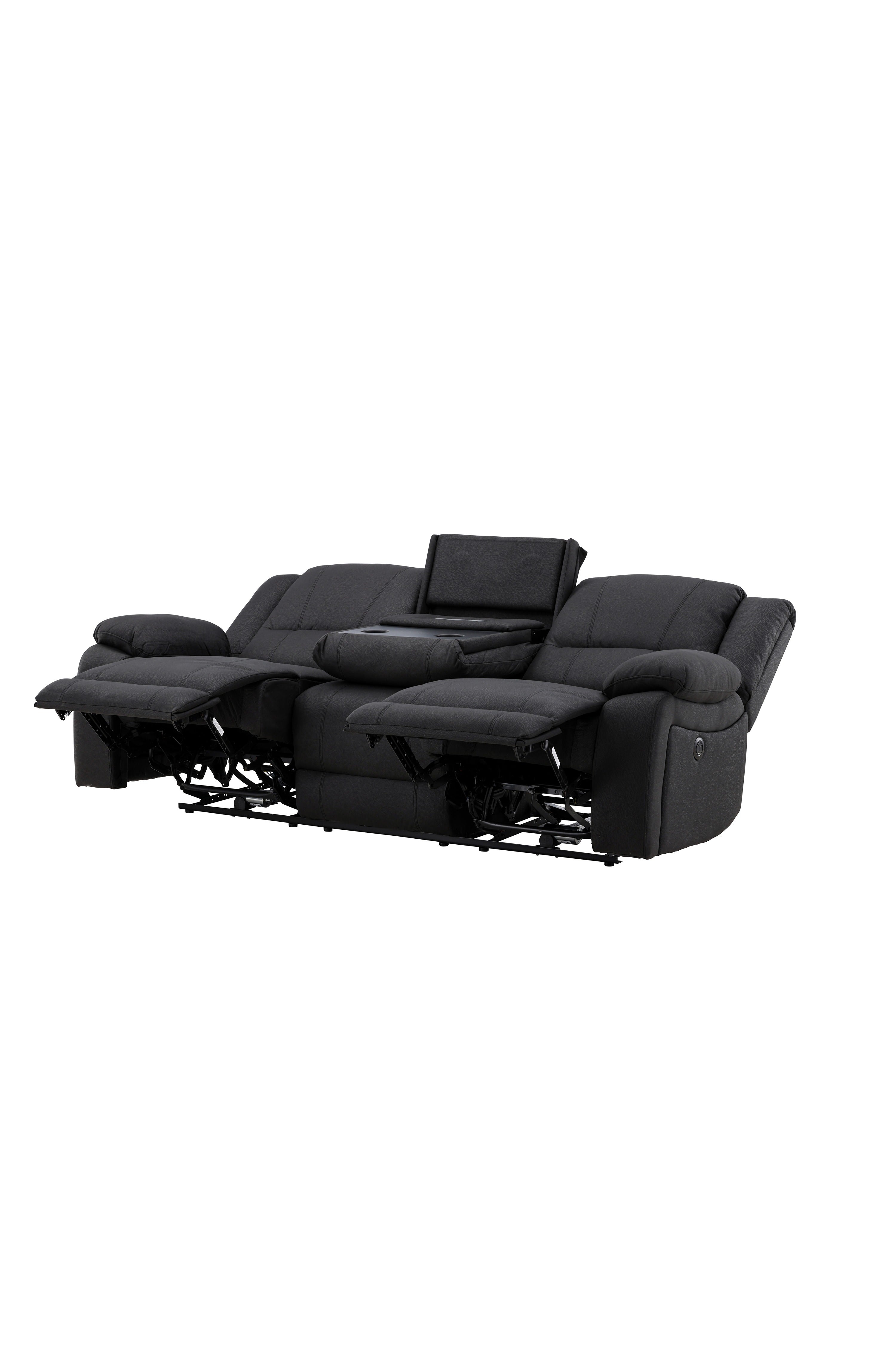 Singapore Relaxsessel Sofa in Schwarz präsentiert im Onlineshop von KAQTU Design AG. 3er Sofa ist von Venture Home
