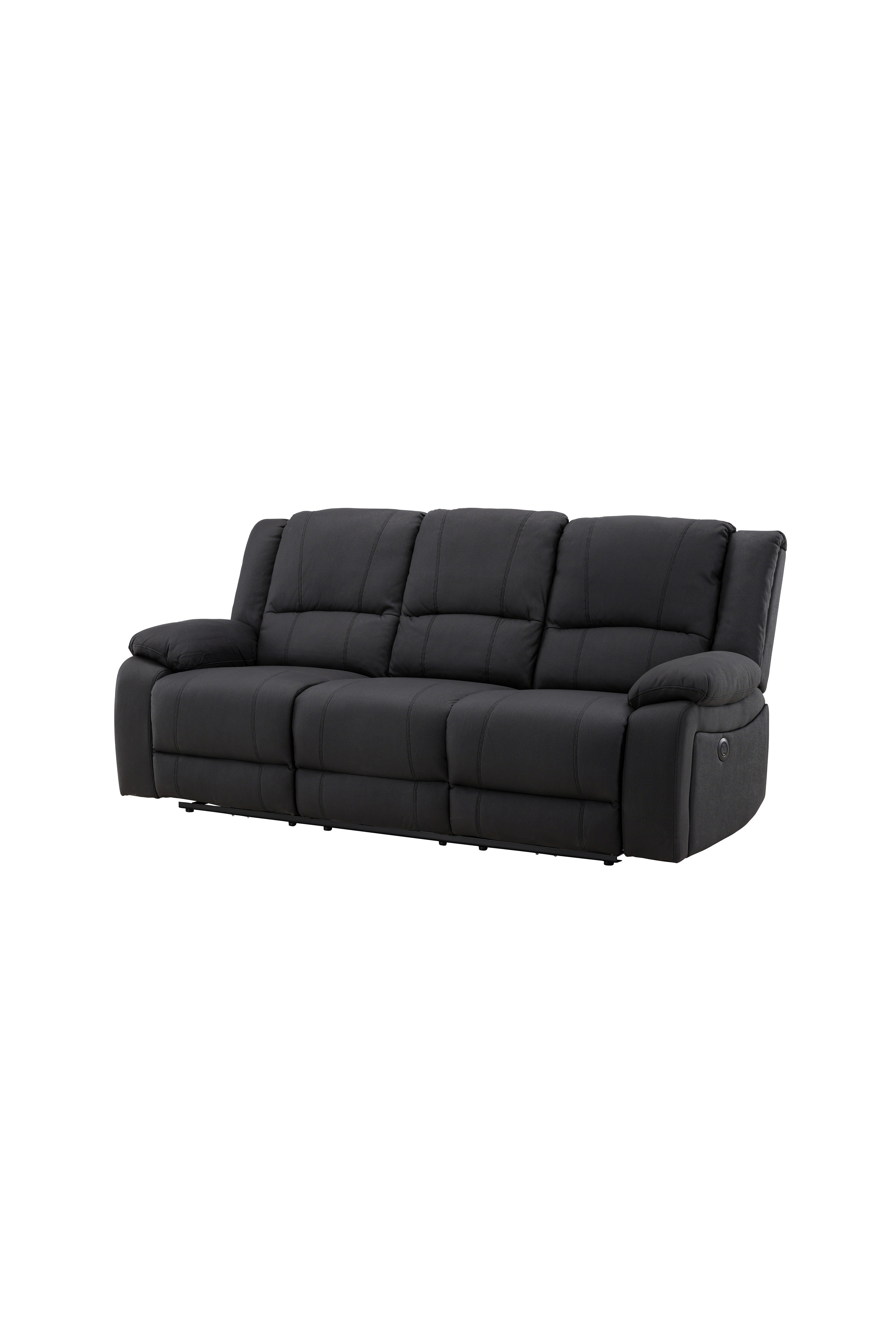Singapore Relaxsessel Sofa in Schwarz präsentiert im Onlineshop von KAQTU Design AG. 3er Sofa ist von Venture Home