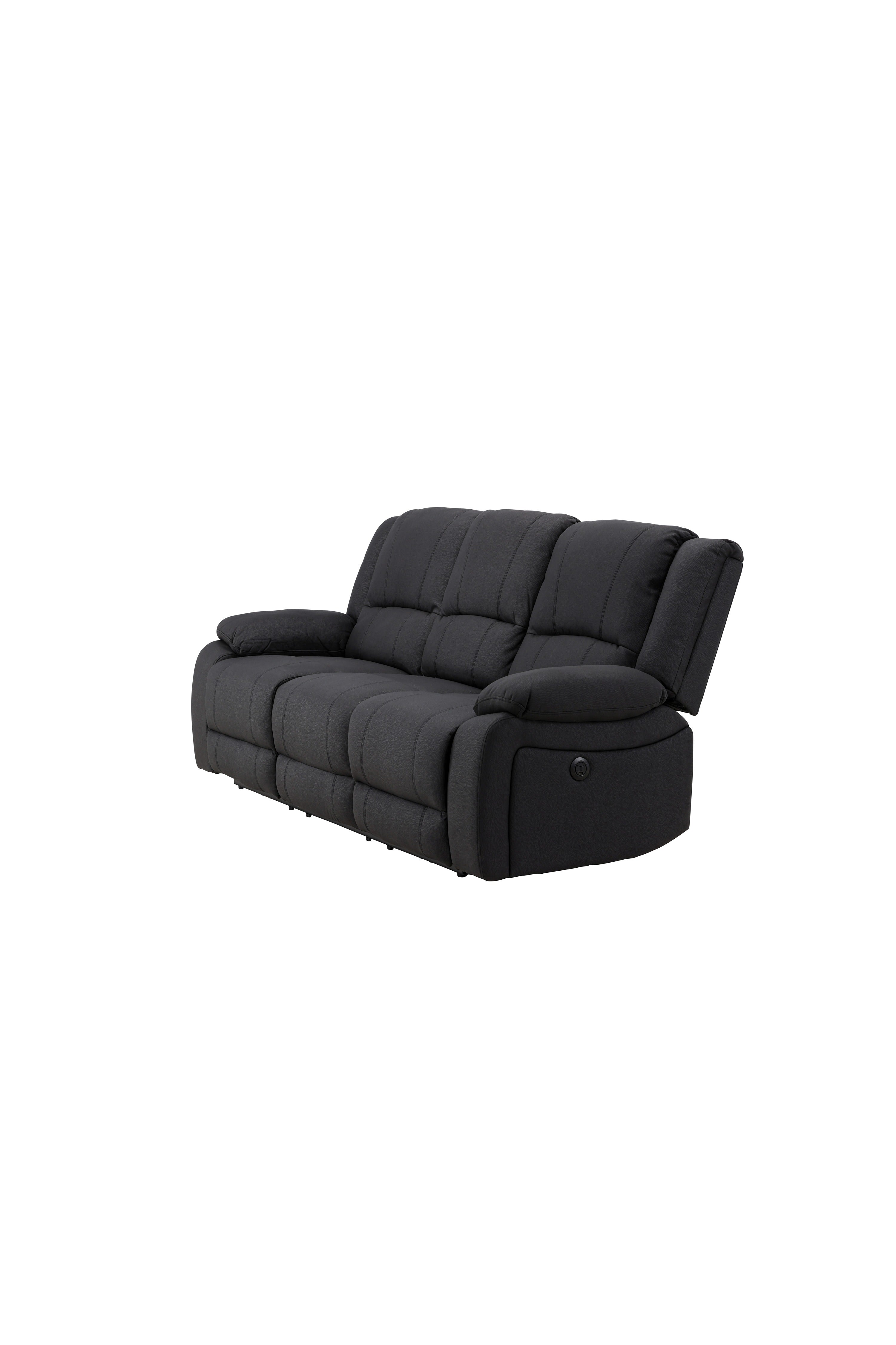 Singapore Relaxsessel Sofa in Schwarz präsentiert im Onlineshop von KAQTU Design AG. 3er Sofa ist von Venture Home