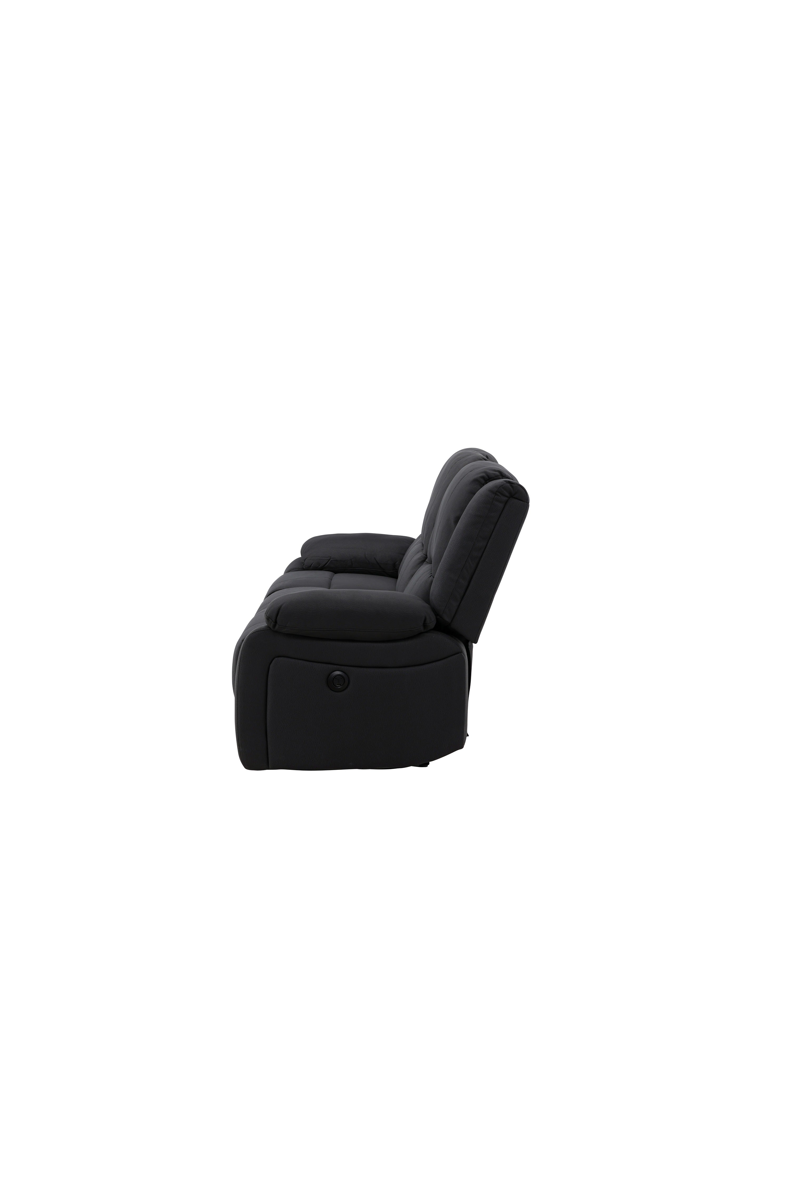 Singapore Relaxsessel Sofa in Schwarz präsentiert im Onlineshop von KAQTU Design AG. 3er Sofa ist von Venture Home