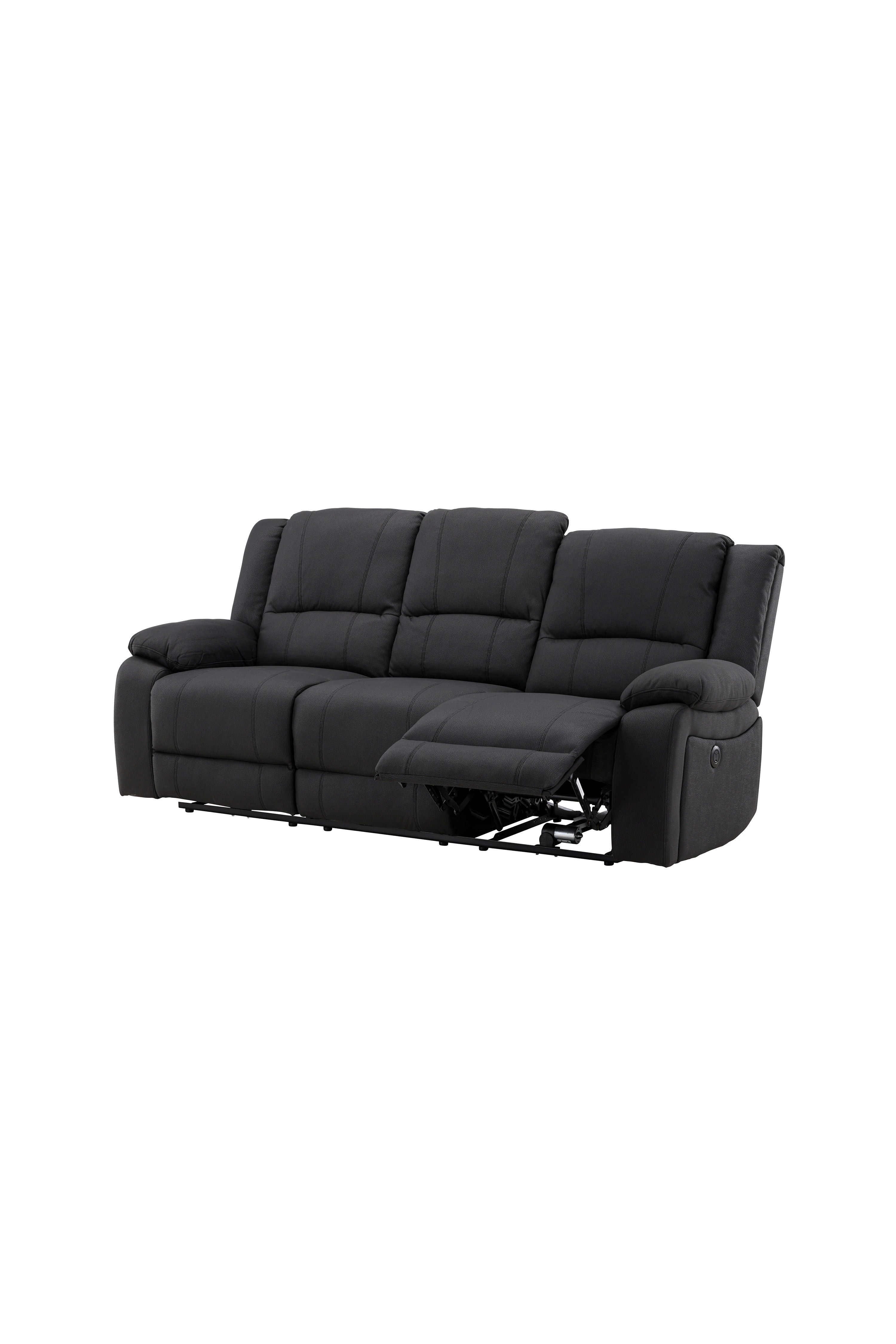 Singapore Relaxsessel Sofa in Schwarz präsentiert im Onlineshop von KAQTU Design AG. 3er Sofa ist von Venture Home