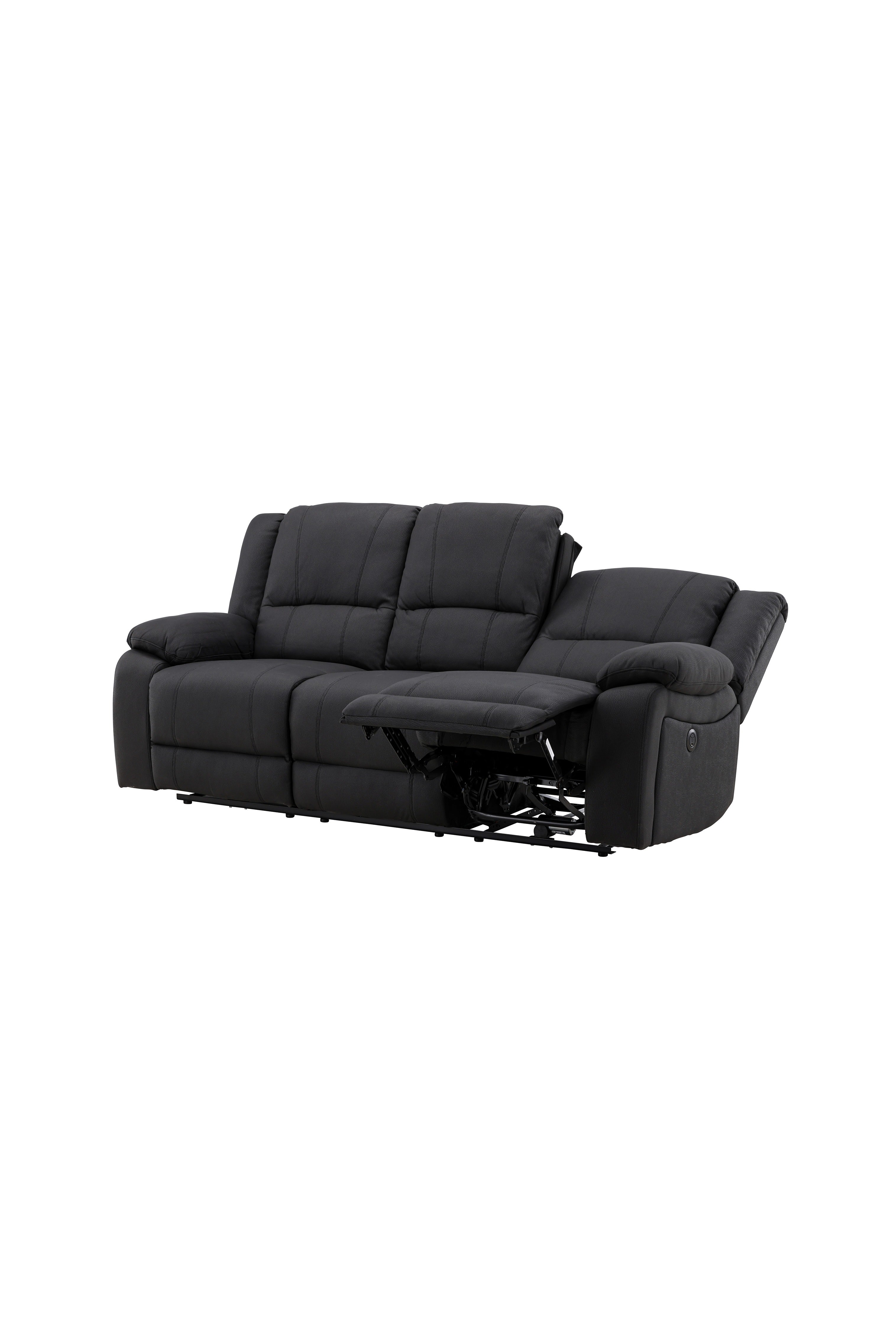 Singapore Relaxsessel Sofa in Schwarz präsentiert im Onlineshop von KAQTU Design AG. 3er Sofa ist von Venture Home