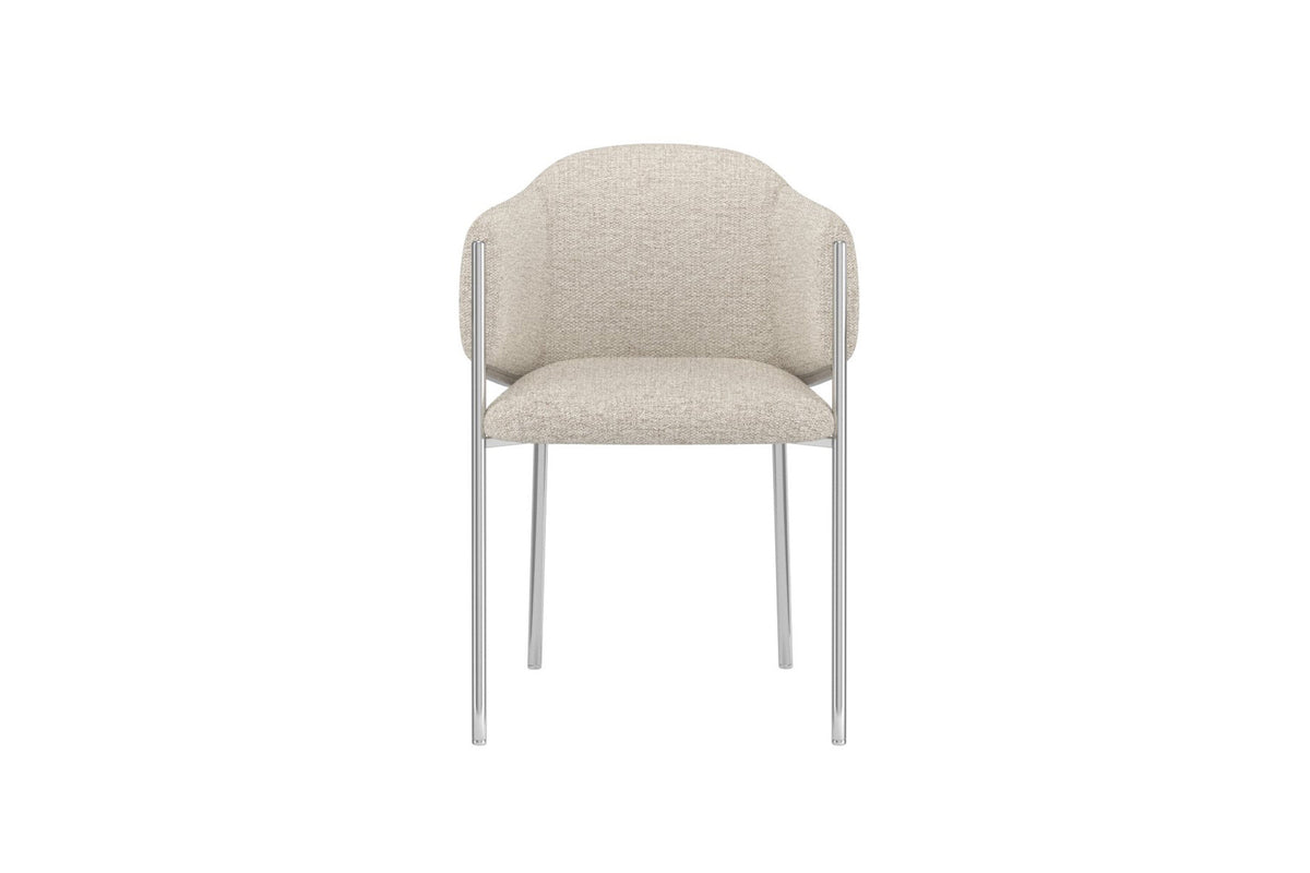 Evelina Esszimmerstuhl in Weiss präsentiert im Onlineshop von KAQTU Design AG. Stuhl ist von Venture Home