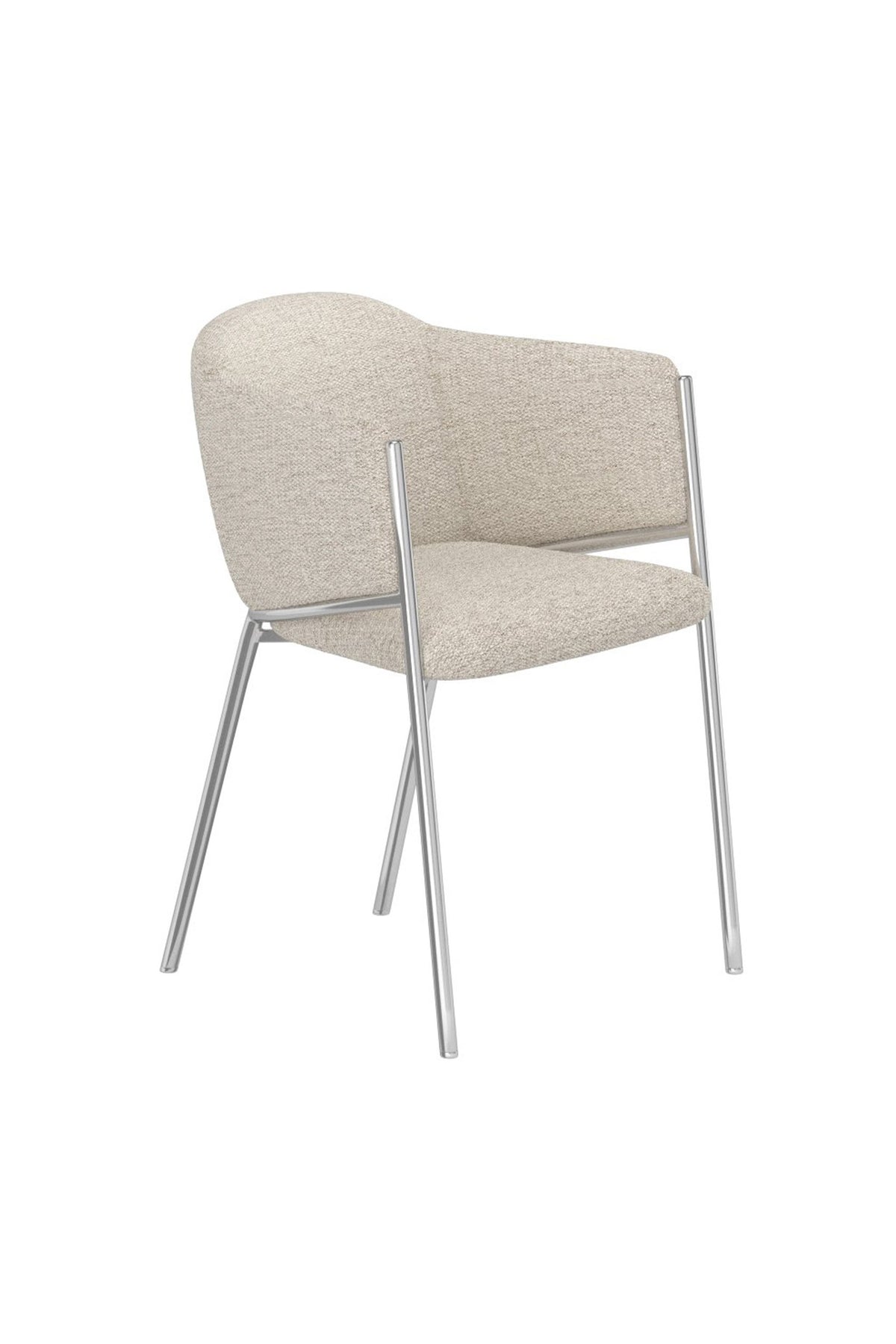 Evelina Esszimmerstuhl in Weiss präsentiert im Onlineshop von KAQTU Design AG. Stuhl ist von Venture Home