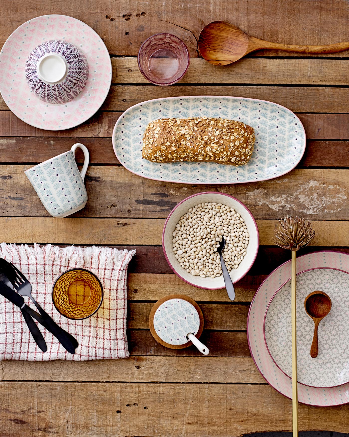 Maya Schale, violett, Steingut, stilvoll von Bloomingville.