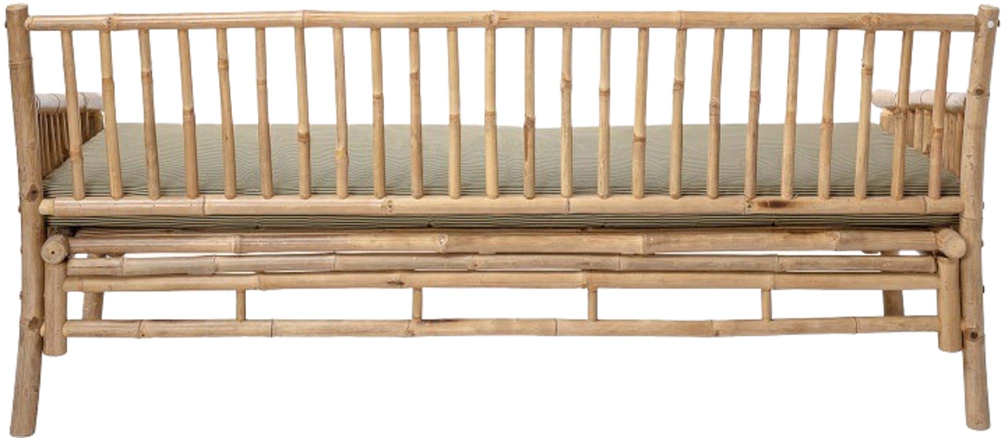 Das Sole Sofa von Bloomingville aus Bambus bietet skandinavisches Design und natürliche Eleganz für ein nachhaltiges Zuhause.