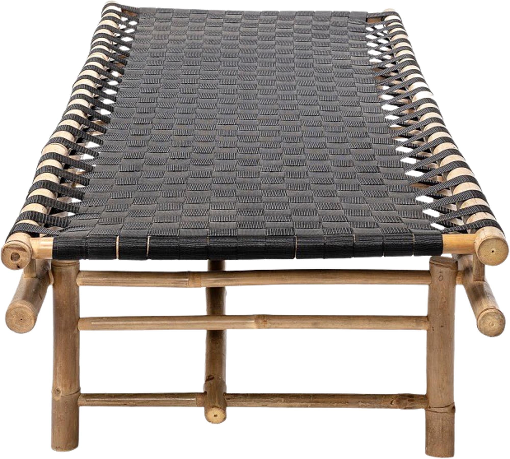 Das Vida Tagesbett von Bloomingville aus schwarzem Bambus vereint skandinavische Eleganz mit natürlichem Charme für Ihr Zuhause.