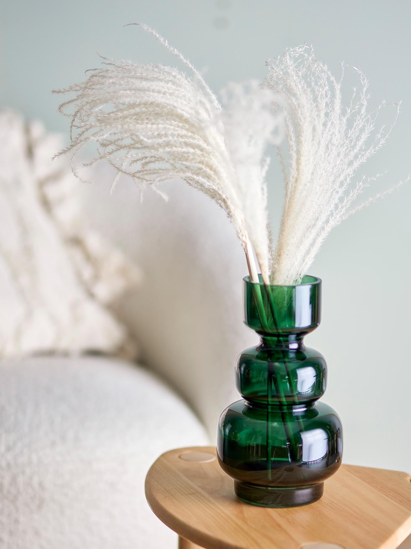 Johnson Vase, Grün, Glas in Green präsentiert im Onlineshop von KAQTU Design AG. Vase ist von Bloomingville