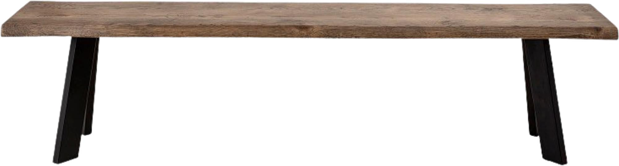 Stilvolle Bank aus brauner, FSC® 100% zertifizierter Eiche von Bloomingville, ideal für nachhaltige und zeitgemässe Einrichtung.