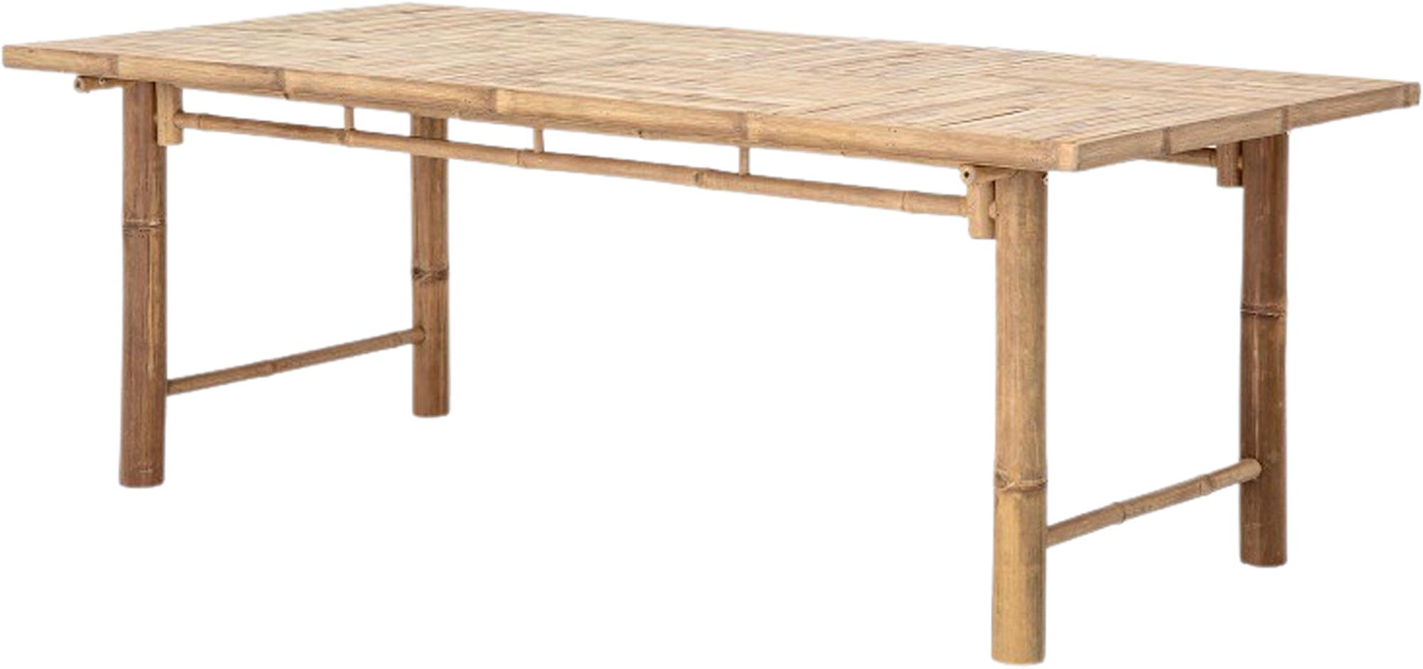 Der Sole Esstisch von Bloomingville aus Bambus besticht durch sein natürliches Design und umweltfreundliche Materialien.