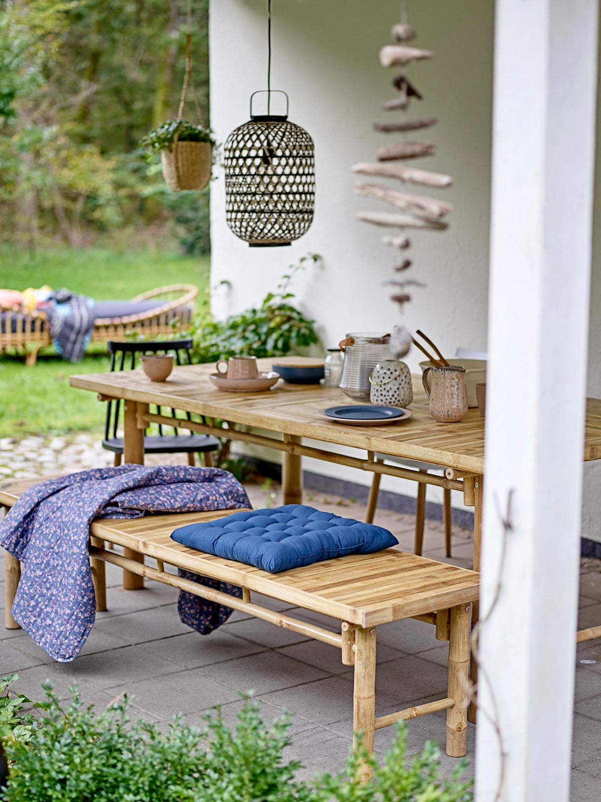 Sole Esstisch, Natur, Bambus in Natur präsentiert im Onlineshop von KAQTU Design AG. Gartentisch ist von Bloomingville