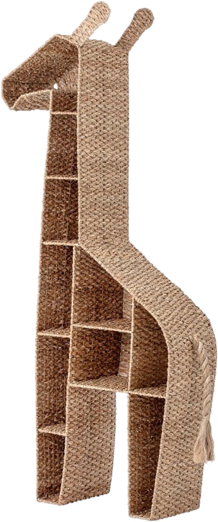 Das Kalu Bücherregal aus Bankuan-Gras kombiniert natürlichen Stil mit Funktionalität, ideal für Kinderzimmer oder Wohnbereiche.