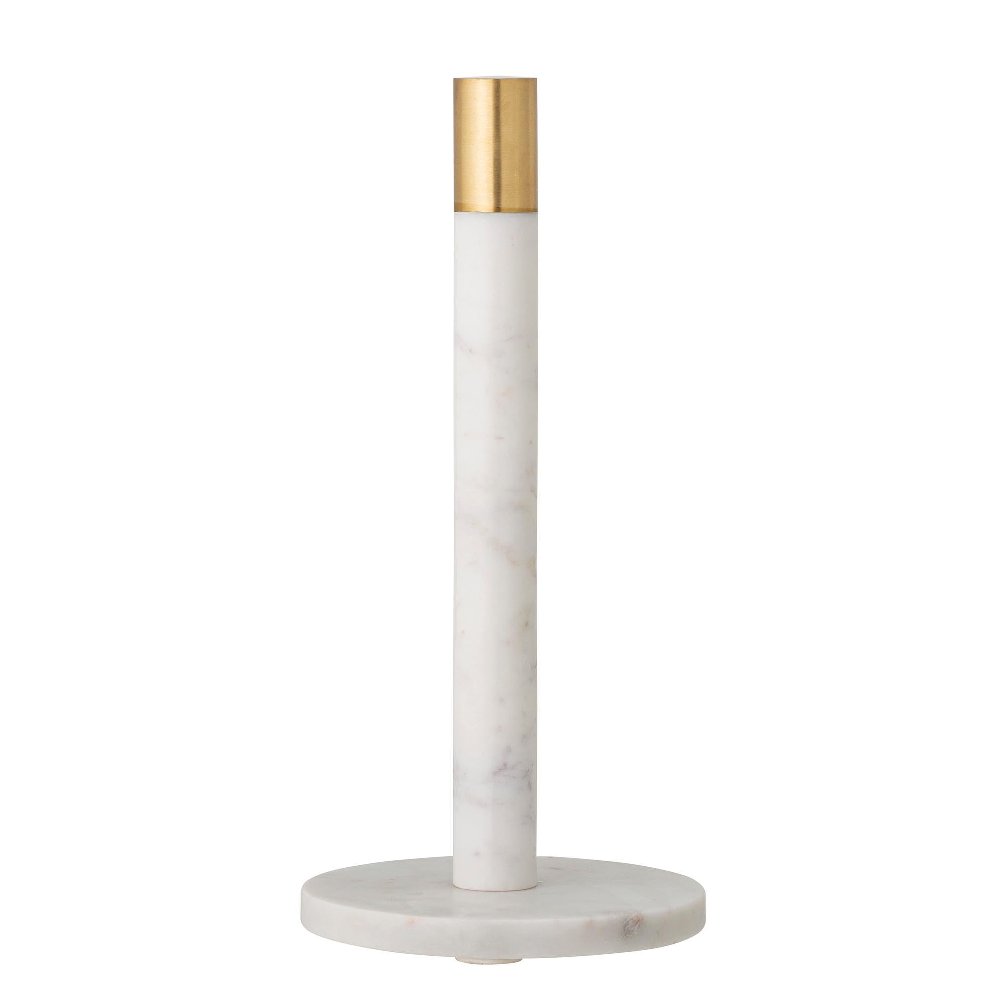 Emira Küchenrollenständer, Weiá, Marmor in White präsentiert im Onlineshop von KAQTU Design AG. Papierrollenhalter ist von Bloomingville