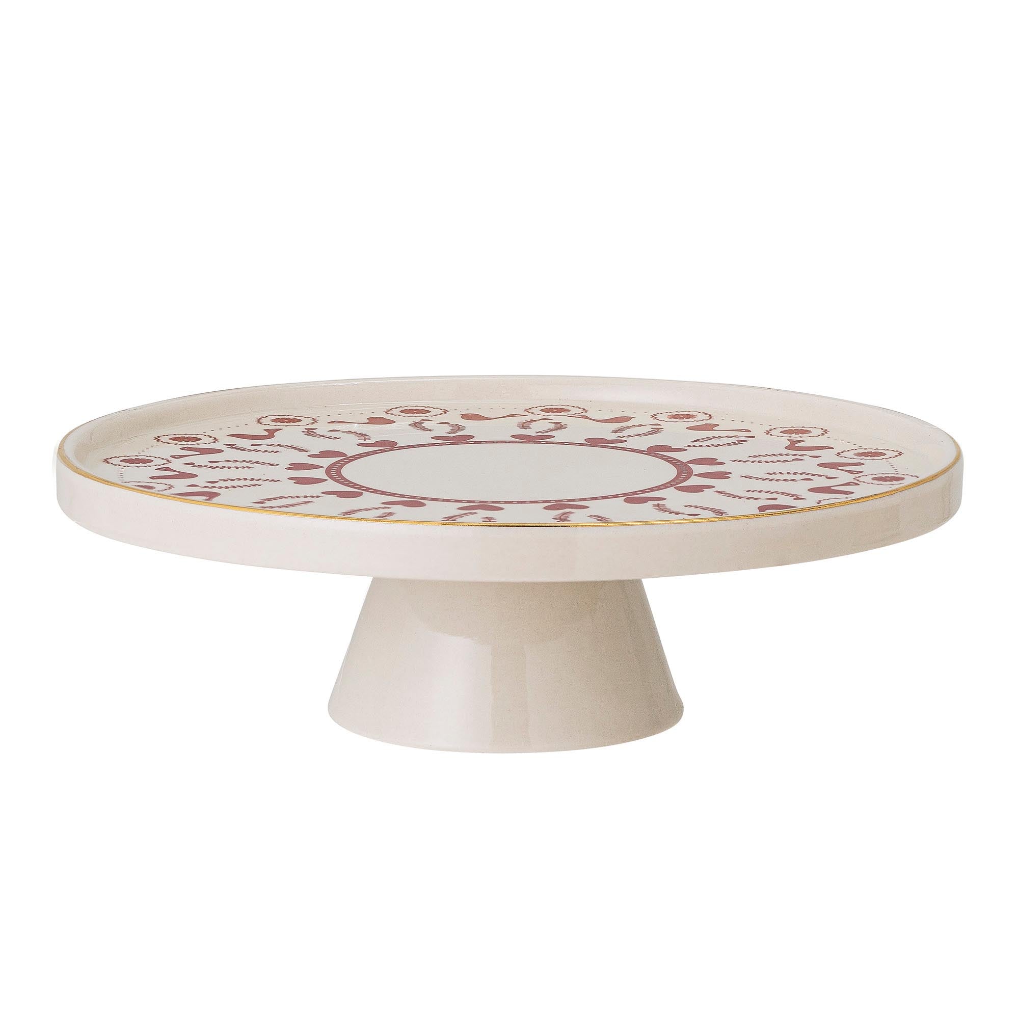 Jolly Kuchenteller, Rot, Steingut in Red präsentiert im Onlineshop von KAQTU Design AG. Kuchenuntersatz ist von Bloomingville