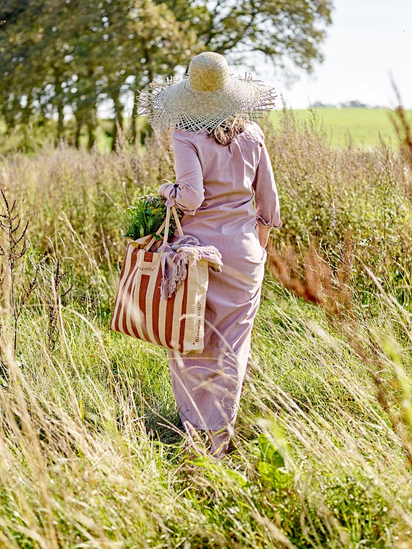 Bergamo Jutetasche Braun: Umweltfreundlich & modisch von Bloomingville.