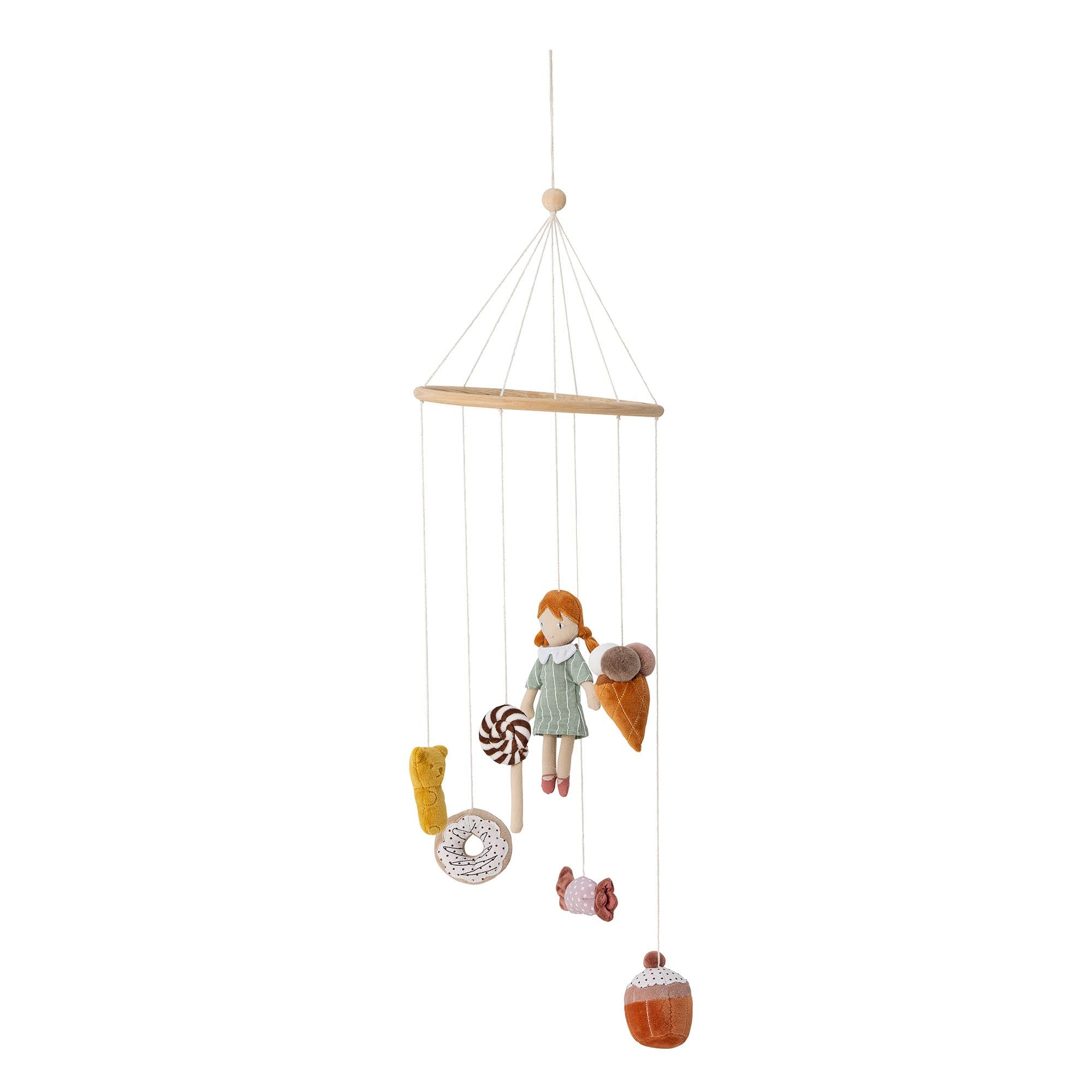 Rosana Mobile, Braun, Baumwolle in Brown präsentiert im Onlineshop von KAQTU Design AG. Objekte Kids ist von Bloomingville Mini