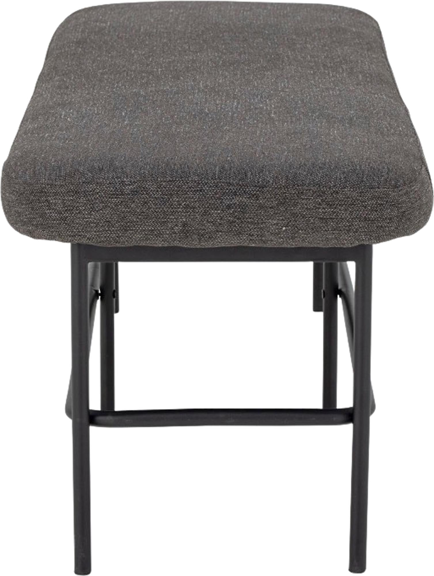 Elegante graue Farell Bank von Bloomingville, bezogen mit hochwertigem Polyester, ideal für modernes Wohndesign.