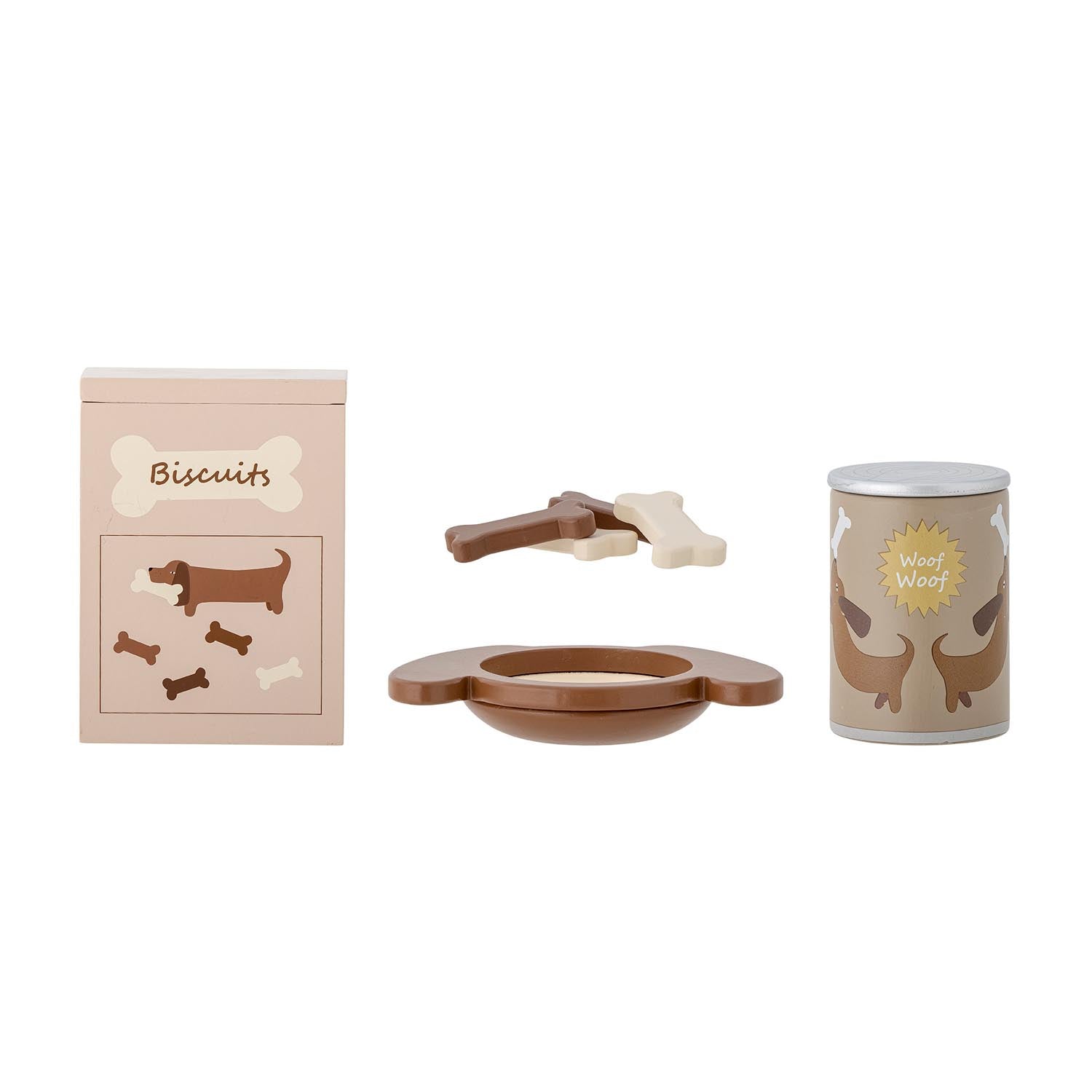 Charlie Spielset: Kreatives Spielzeug aus FSC-zertifiziertem MDF, inkl. Futternapf, Hundekekse & Aufbewahrungsbox. Perfekt für kleine Tierliebhaber.