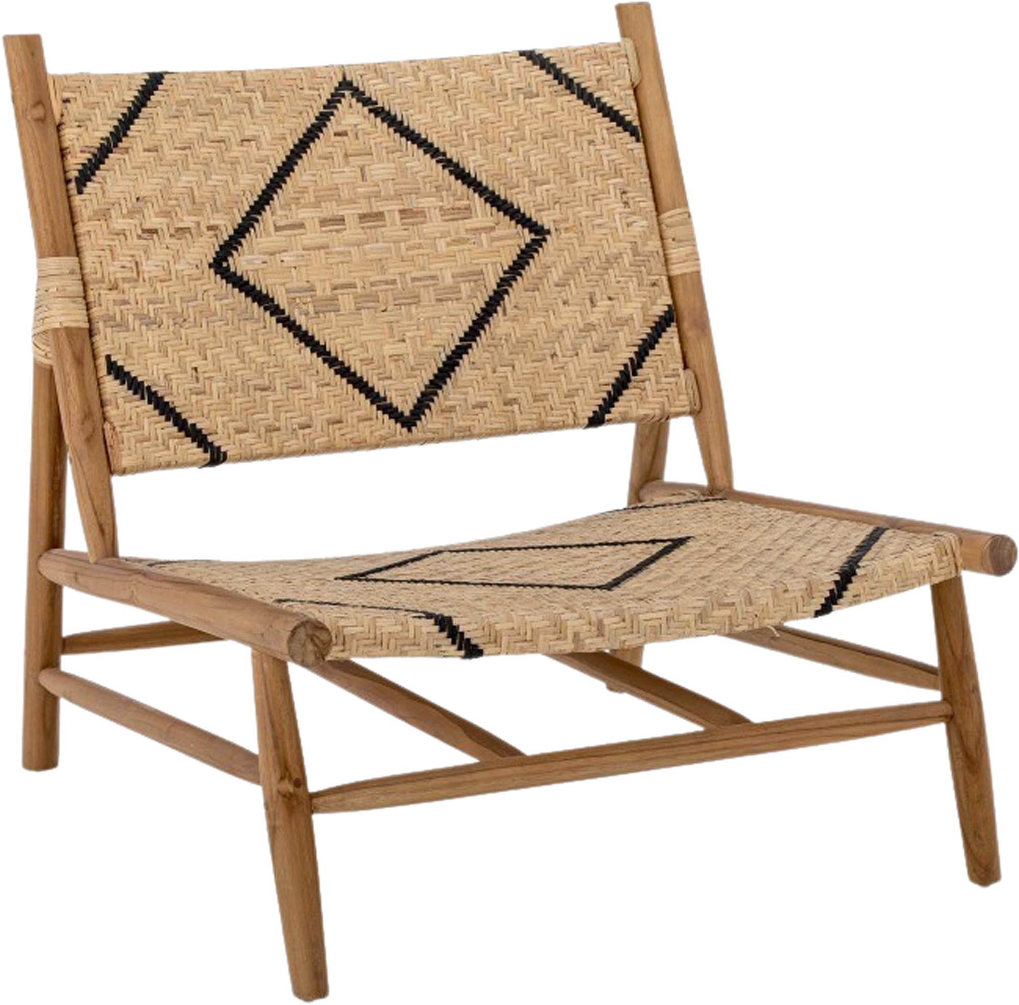 Der Lennox Loungesessel aus Teakholz bietet elegantes Design und natürlichen Komfort, ideal für stilvolle Wohnräume.