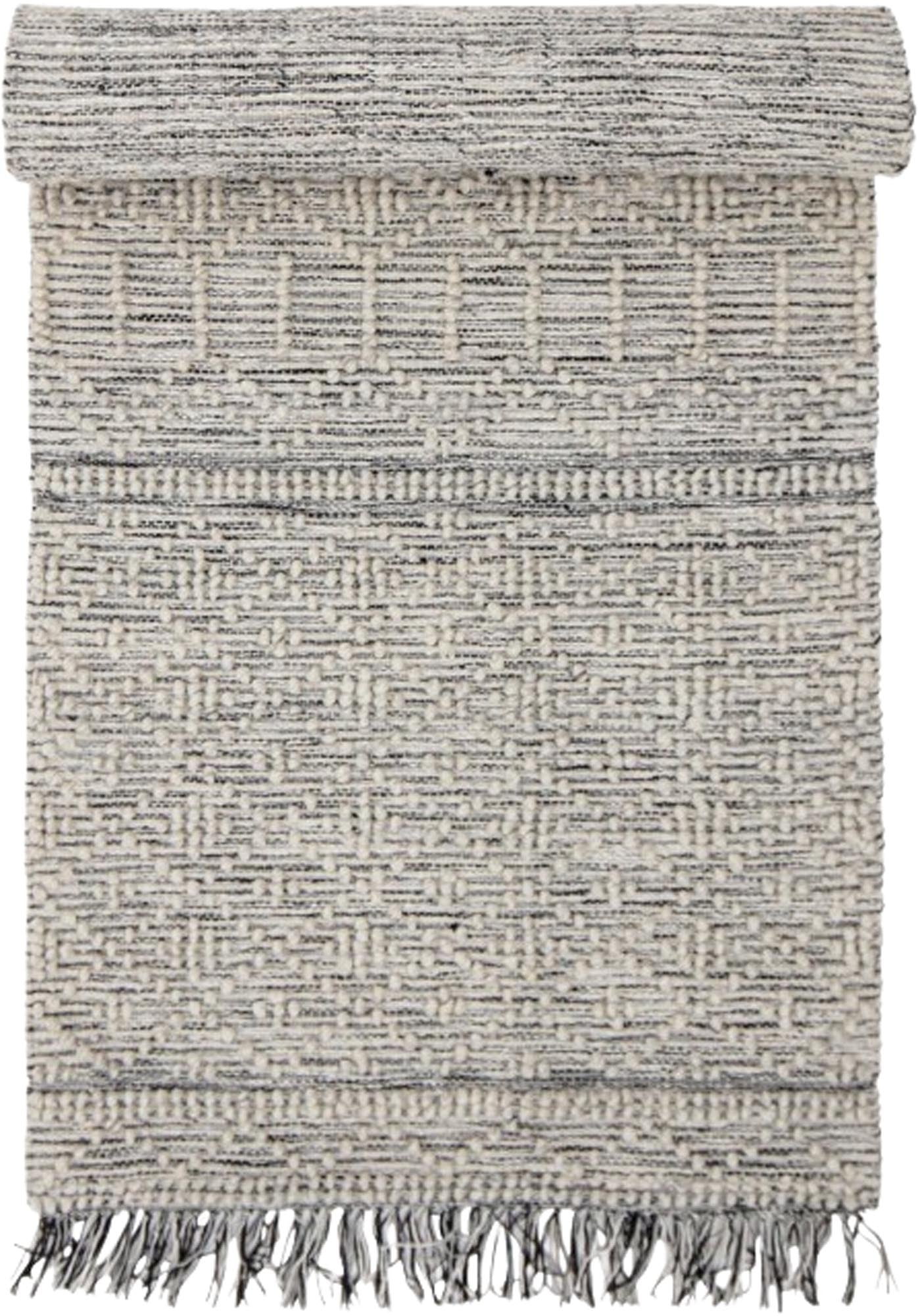 Moderner Maisy Teppich in Grau aus hochwertigem Polyester von Creative Collection, perfekt für stilvolle Wohnräume.