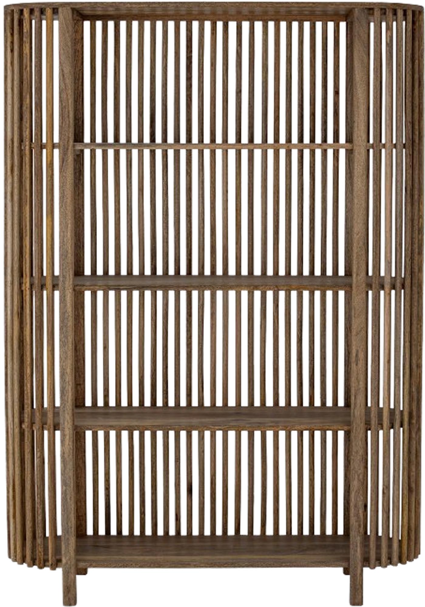 Entdecken Sie das elegante Sali Bücherregal aus Mangoholz von Creative Collection. Ideal als Raumteiler und für Ihre Lieblingsbücher. Stil und Funktionalität vereint!