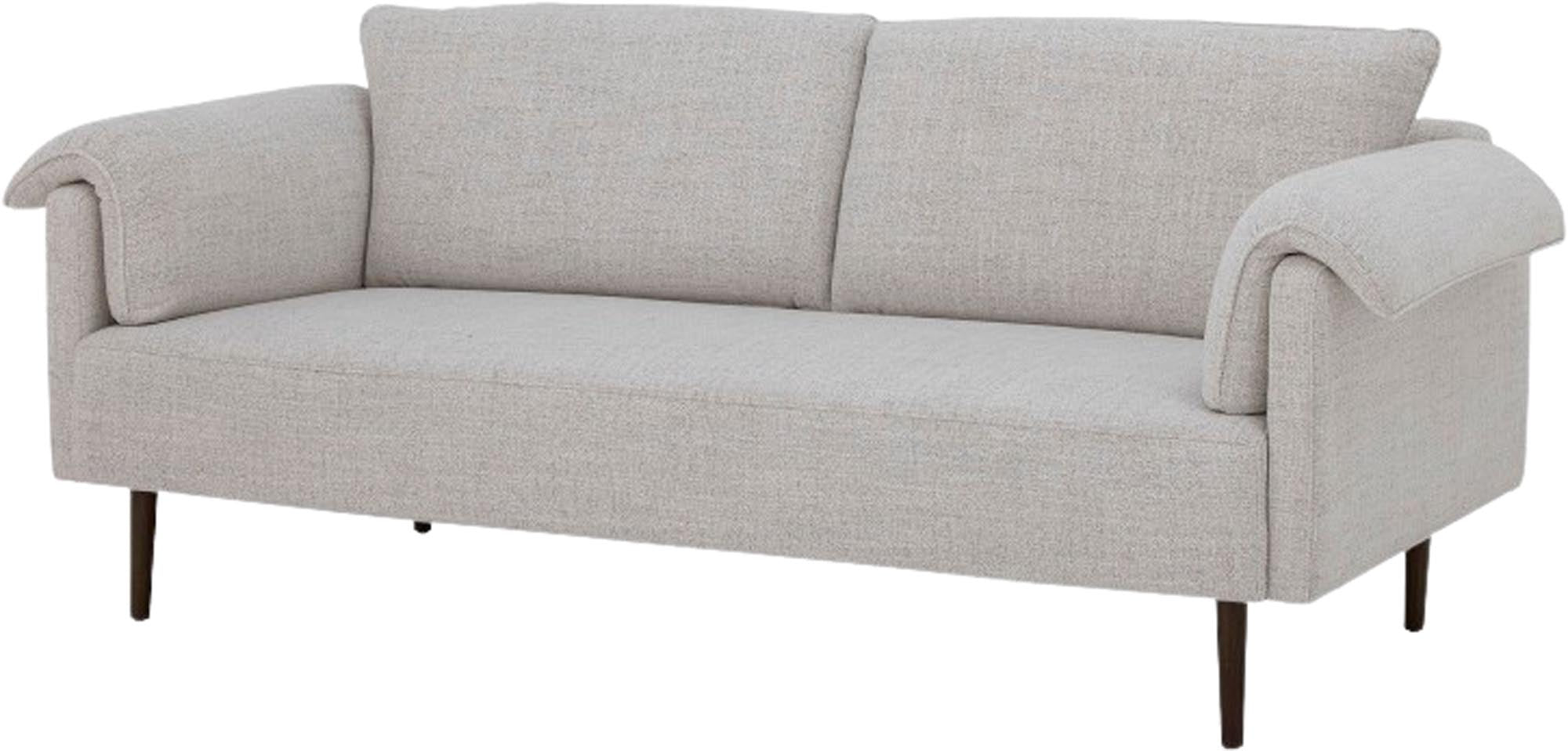 Das Chesham Sofa von Bloomingville in Weiss aus Polyester vereint modernes Design mit Gemütlichkeit für Ihr Wohnzimmer.