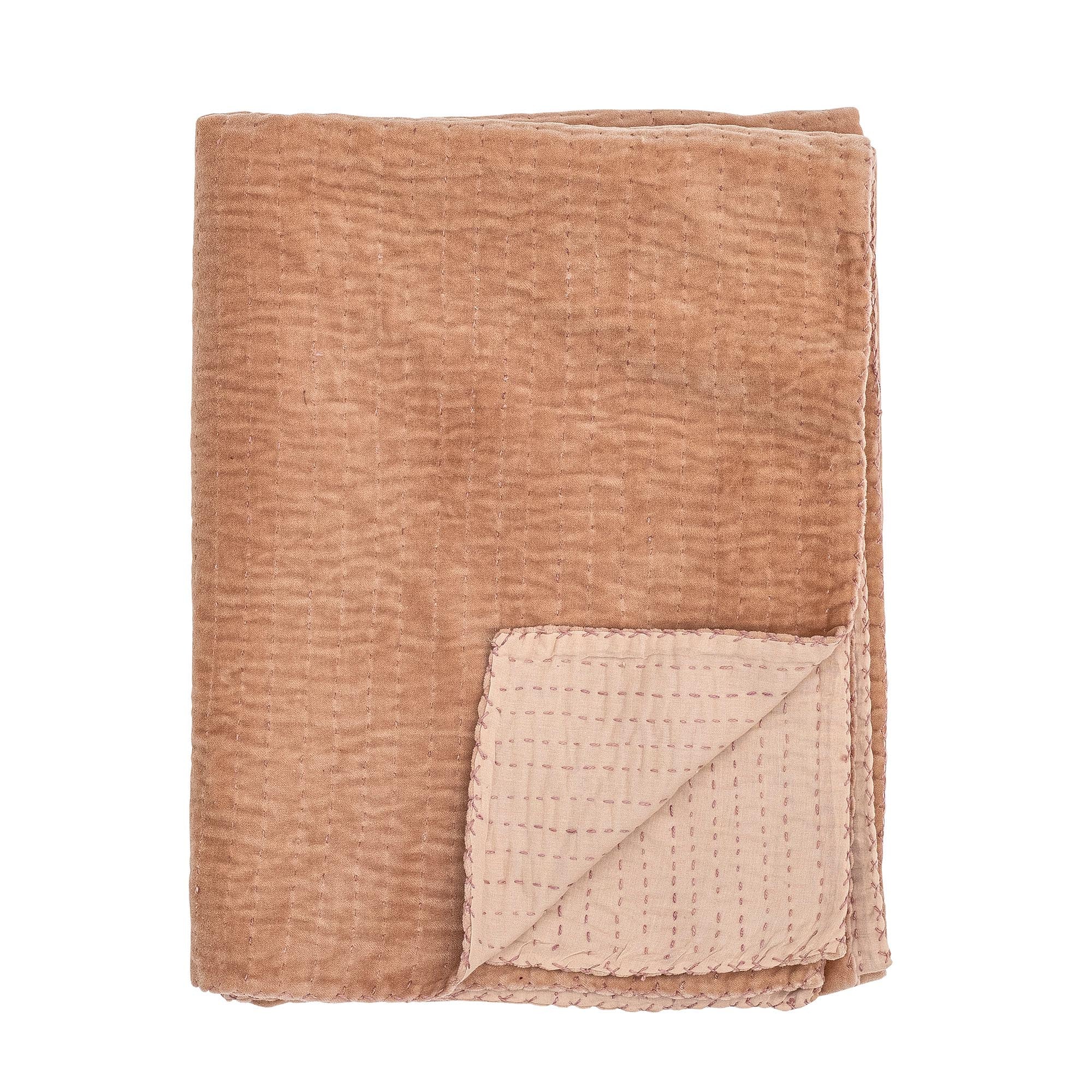 Eleganter Gamma Überwurf in Rose von Bloomingville: Hochwertige Baumwolle, handgefertigte Nähte, ideal für stilvolle Gemütlichkeit.