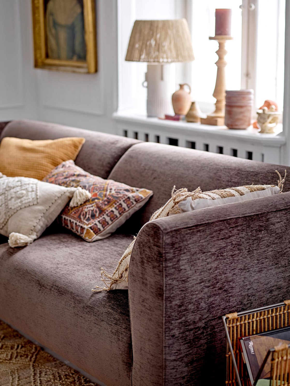 Rama Tischlampe, Weiá, Steingut in Weiss präsentiert im Onlineshop von KAQTU Design AG. Tischleuchte ist von Bloomingville