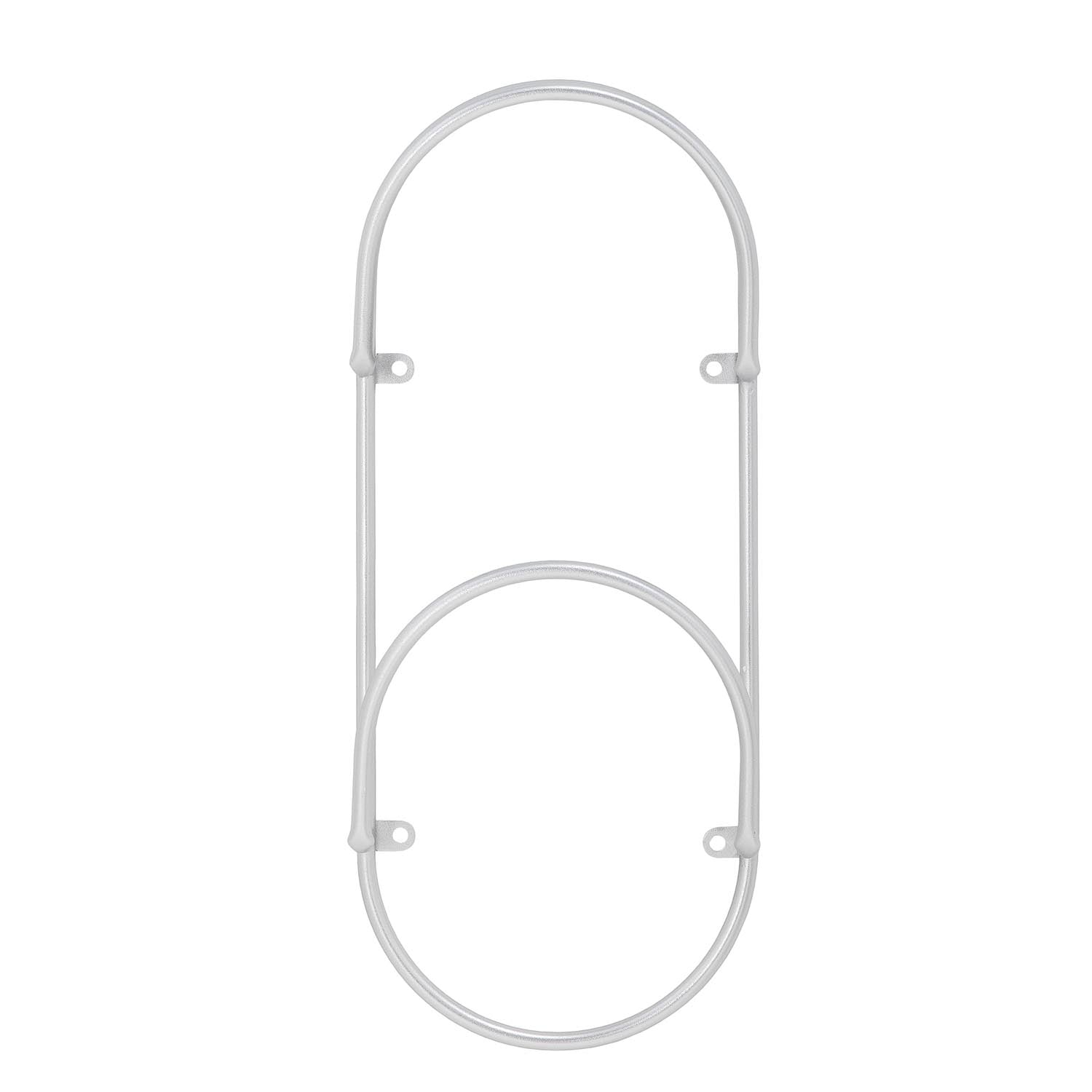 Eleganter Carlton Magazinhalter aus silbernem Metall von Bloomingville, ideal für stilvolle Aufbewahrung von Zeitschriften.