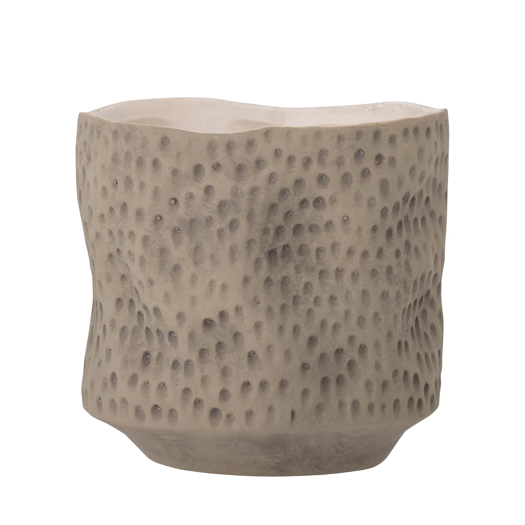 Entdecken Sie den stilvollen Sayah Blumentopf von Bloomingville aus braunem Steingut. Ideal für Pflanzen, rustikaler Look, skandinavisches Design.