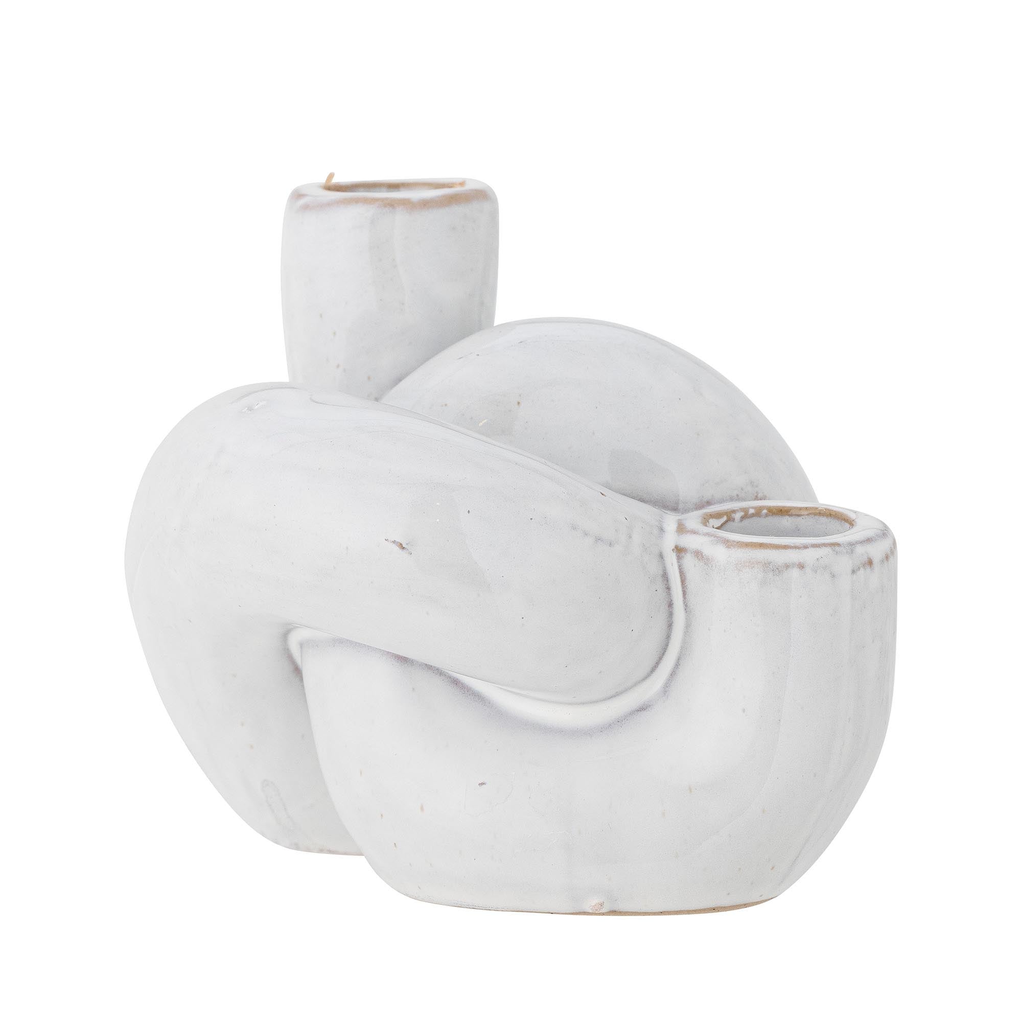 Haydn Kerzenhalter, Weiá, Steingut in White präsentiert im Onlineshop von KAQTU Design AG. Kerzenständer ist von Bloomingville