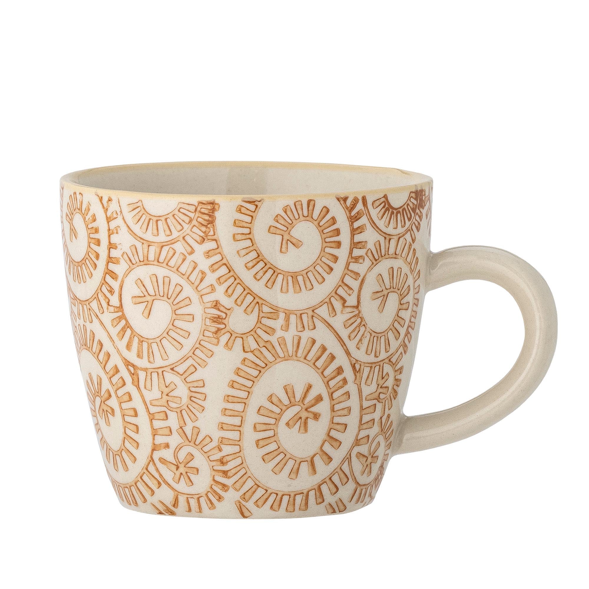 Die charmante Maple Tasse in lebhaftem Orange aus robustem Steingut vereint Funktionalität und elegantes Design – perfekt für jeden Getränkegenuss!