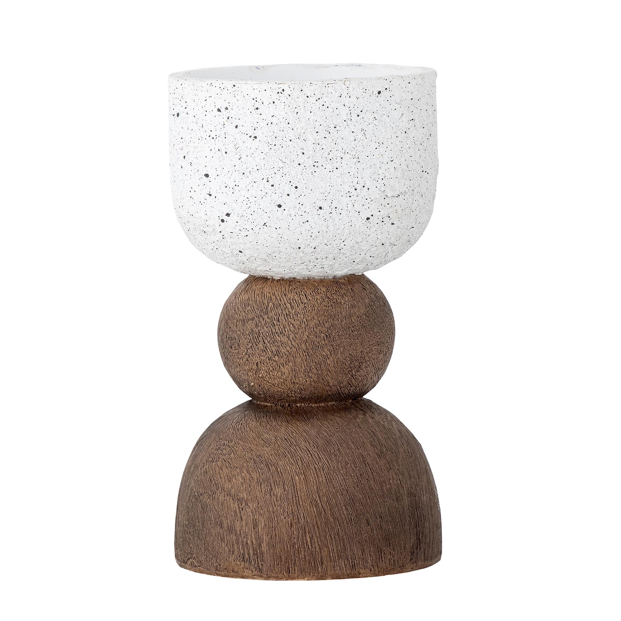 Marjun Teelichthalter, Braun, Polyresin in Brown präsentiert im Onlineshop von KAQTU Design AG. Teelichthalter ist von Creative Collection