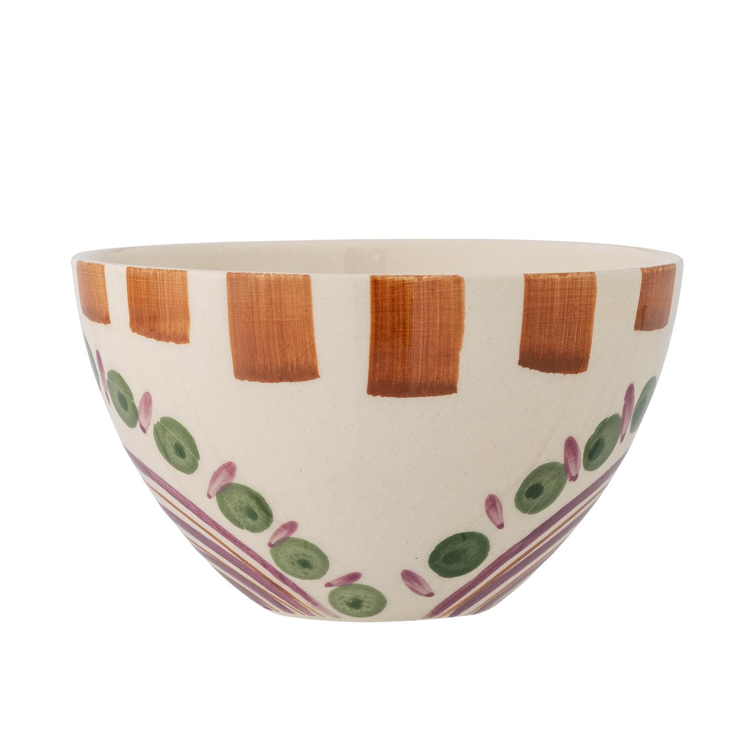 Die Shama Schale von Bloomingville aus grünem Steingut besticht durch ihr stilvolles Design und ihre hochwertige Verarbeitung.