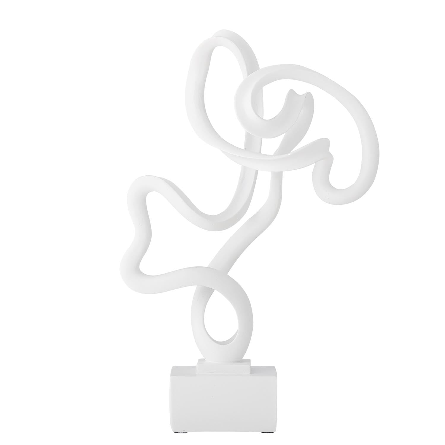 Elegante Arista Deko von Bloomingville: Weisse Harzskulptur, zeitlos und vielseitig, ideal für moderne und klassische Räume.